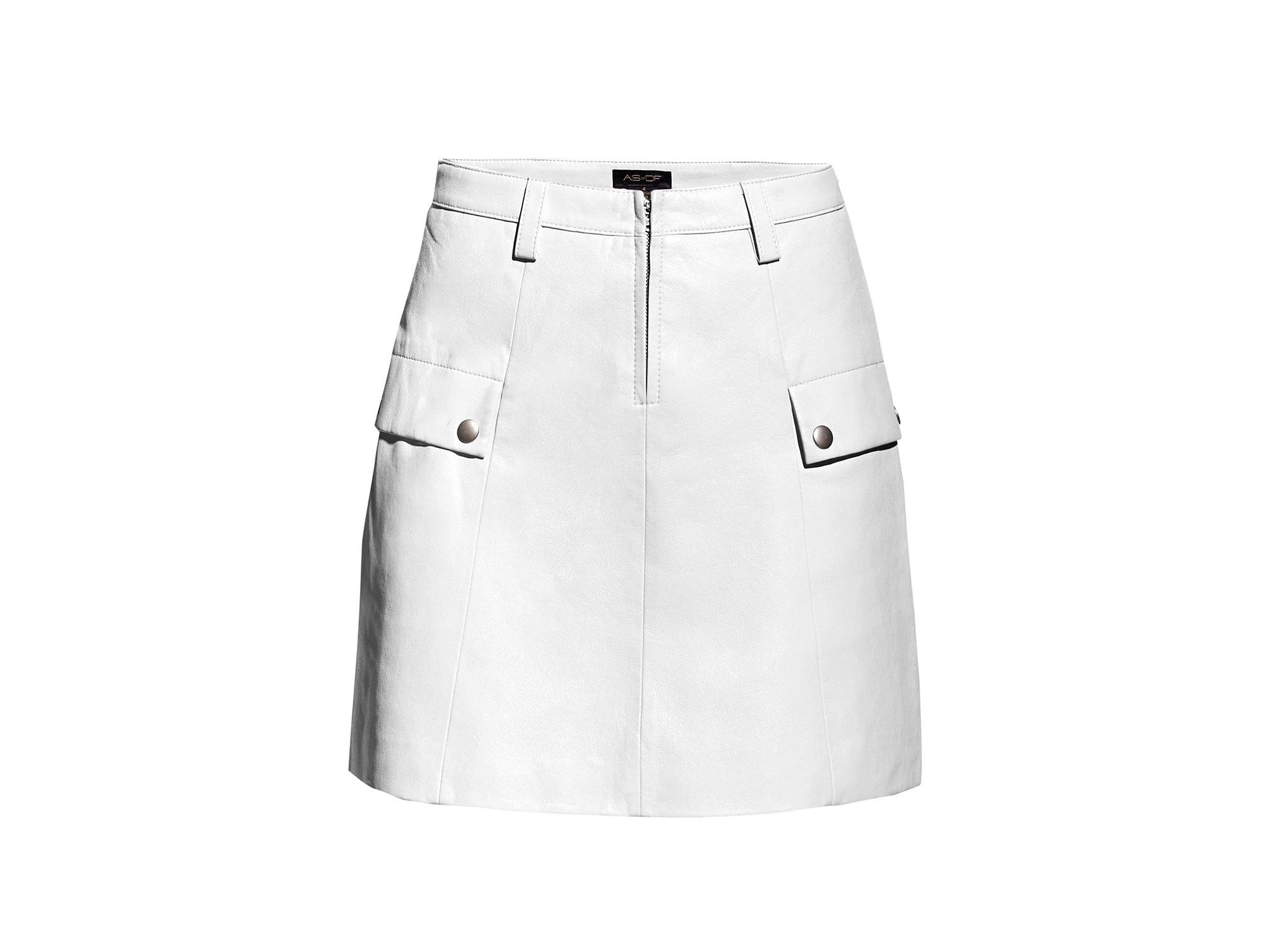 Jameson Recycled Leather Skirt — Image 3