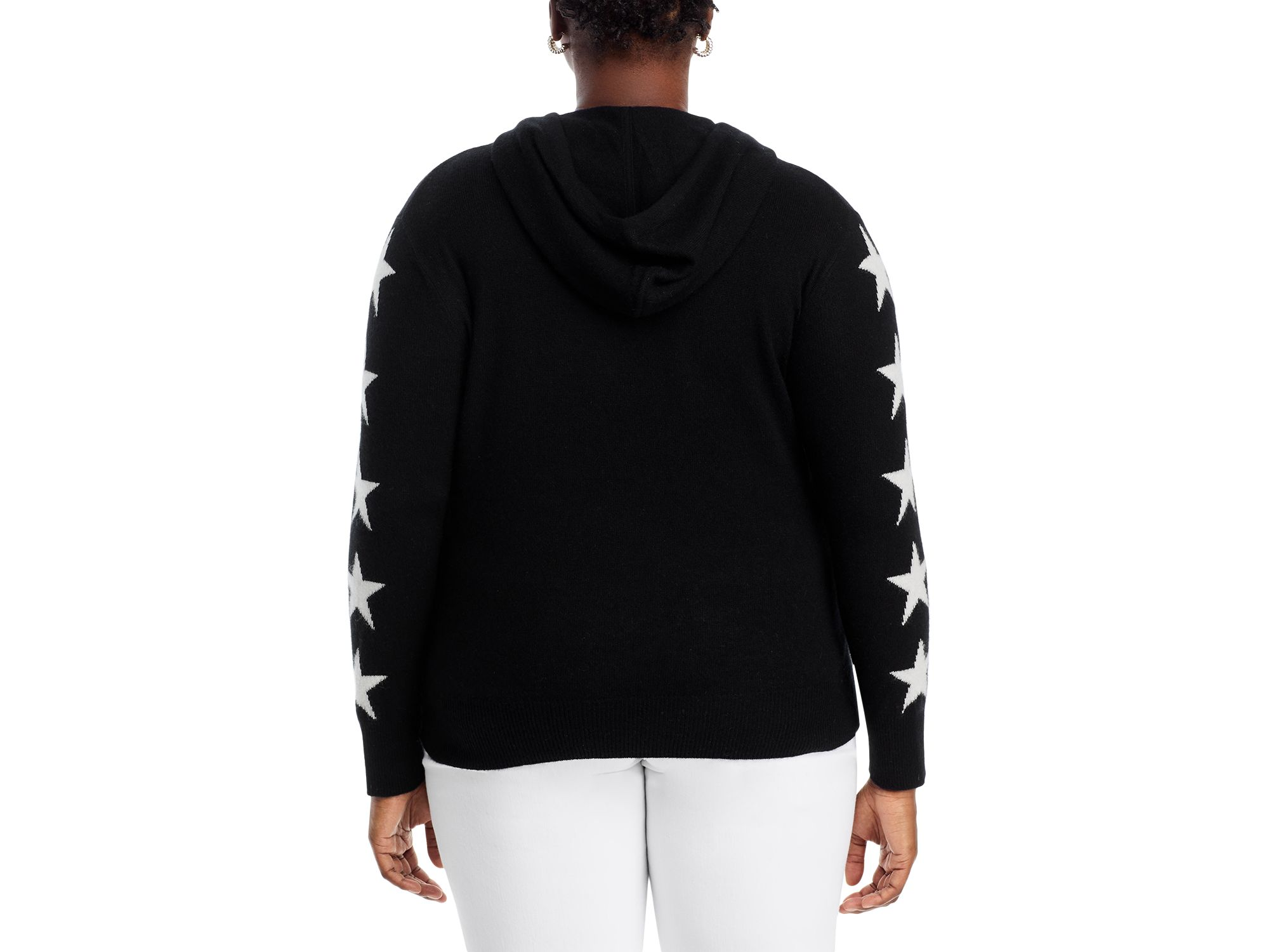 100% Cashmere Star Sleeve Hoodie Sweater - Exclusive — Image 9