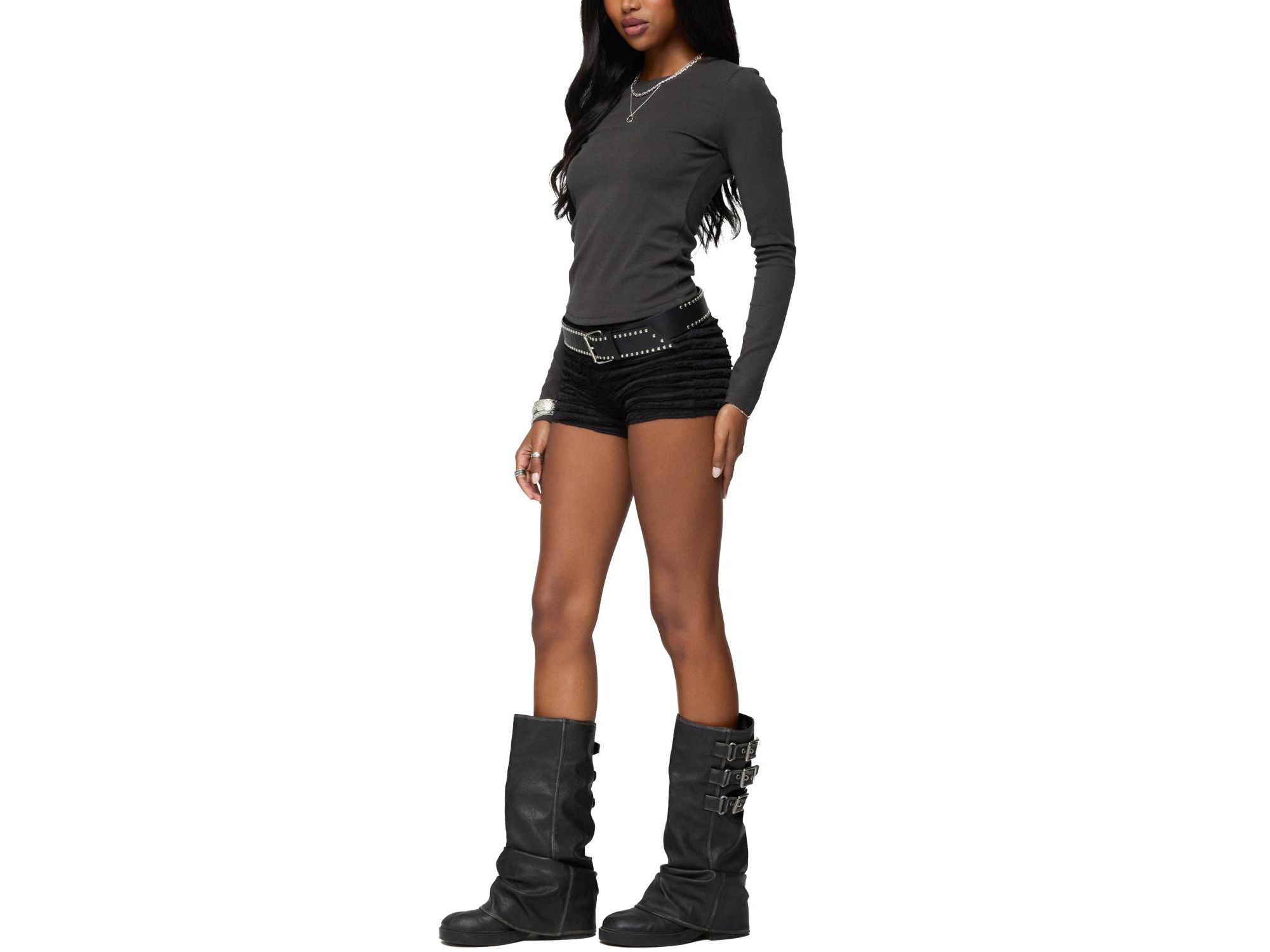 Daphne Ribbed Long Sleeve T Shirt — Image 5