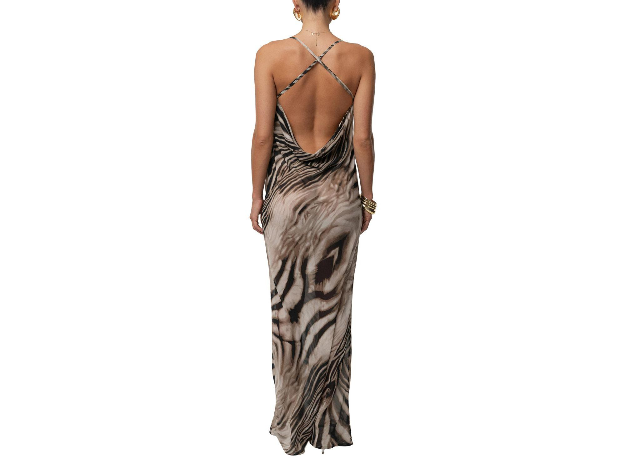 Zebra Print Infinite Journey Maxi Dress — Image 9