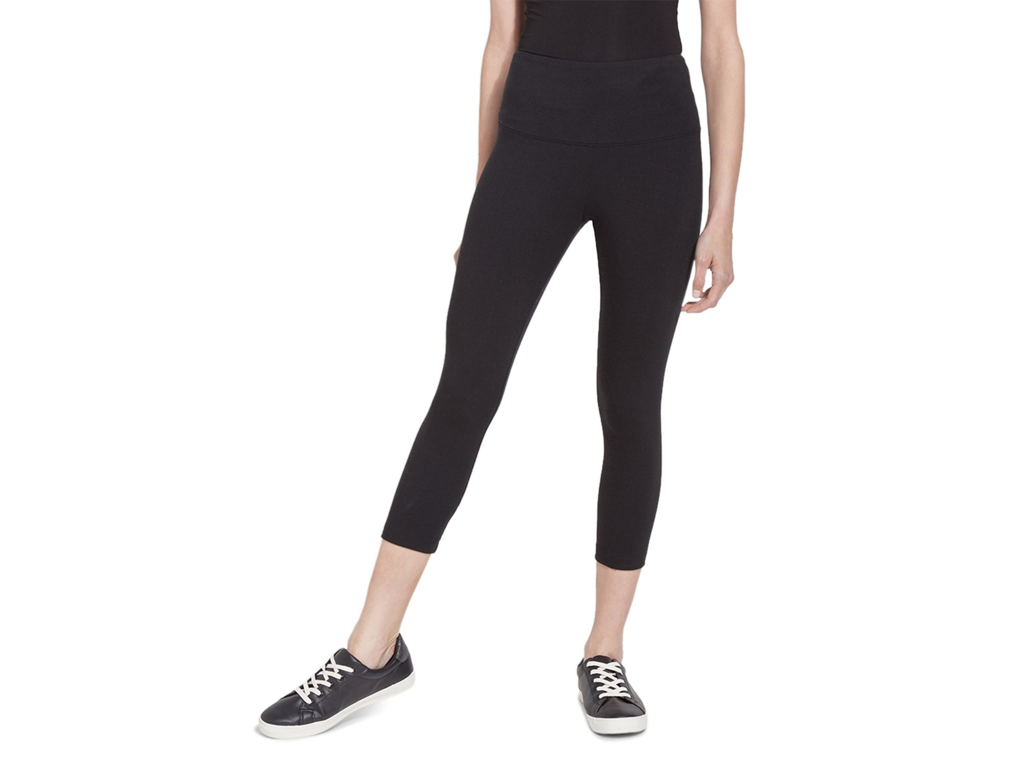 Cotton Stretch Cropped Leggings — Image 3