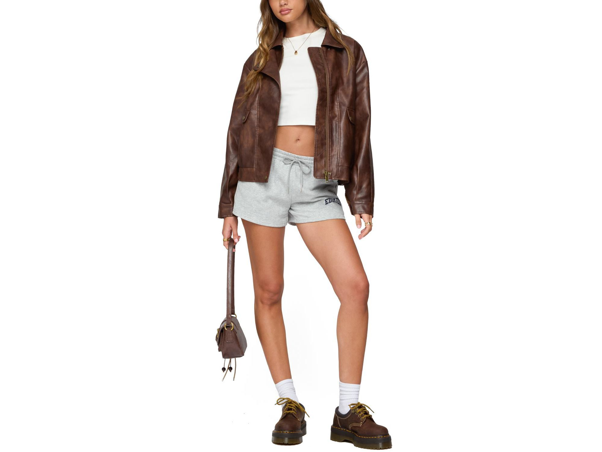 Ardella Oversized Faux Leather Jacket — Image 4