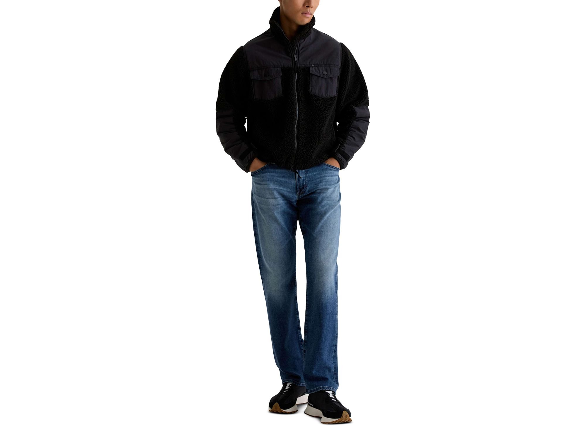 Protege Classic Straight Fit Jeans in Palms Blue — Image 8
