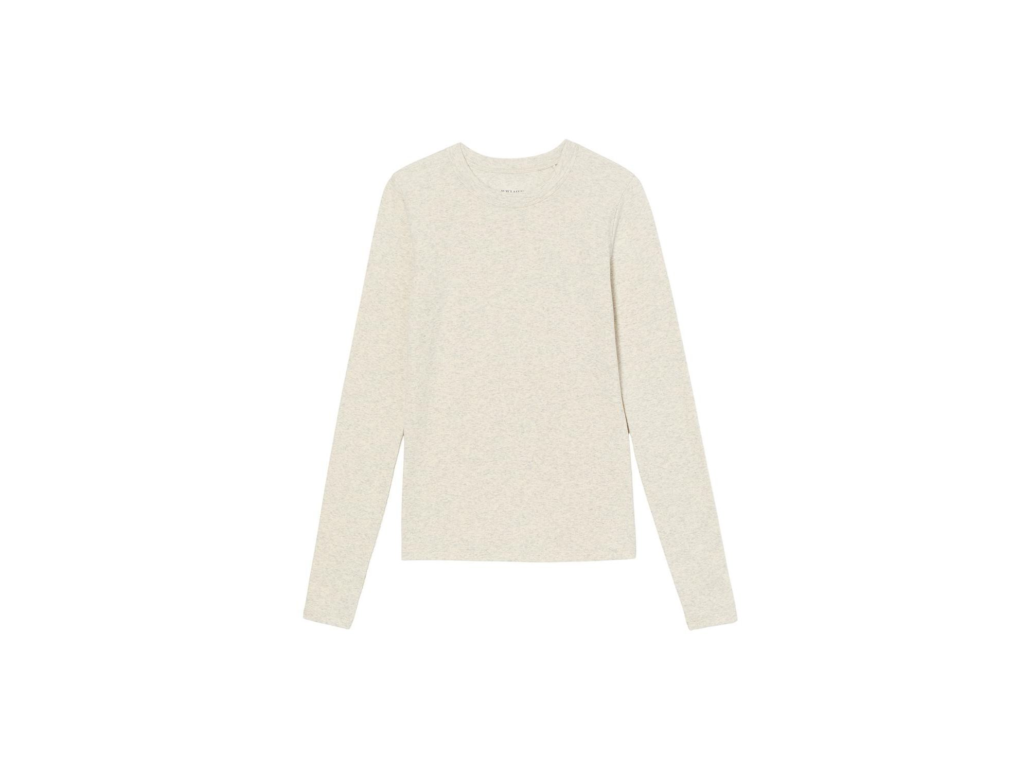Malley Organic Ribbed Pima Cotton Fitted Tee — Image 3