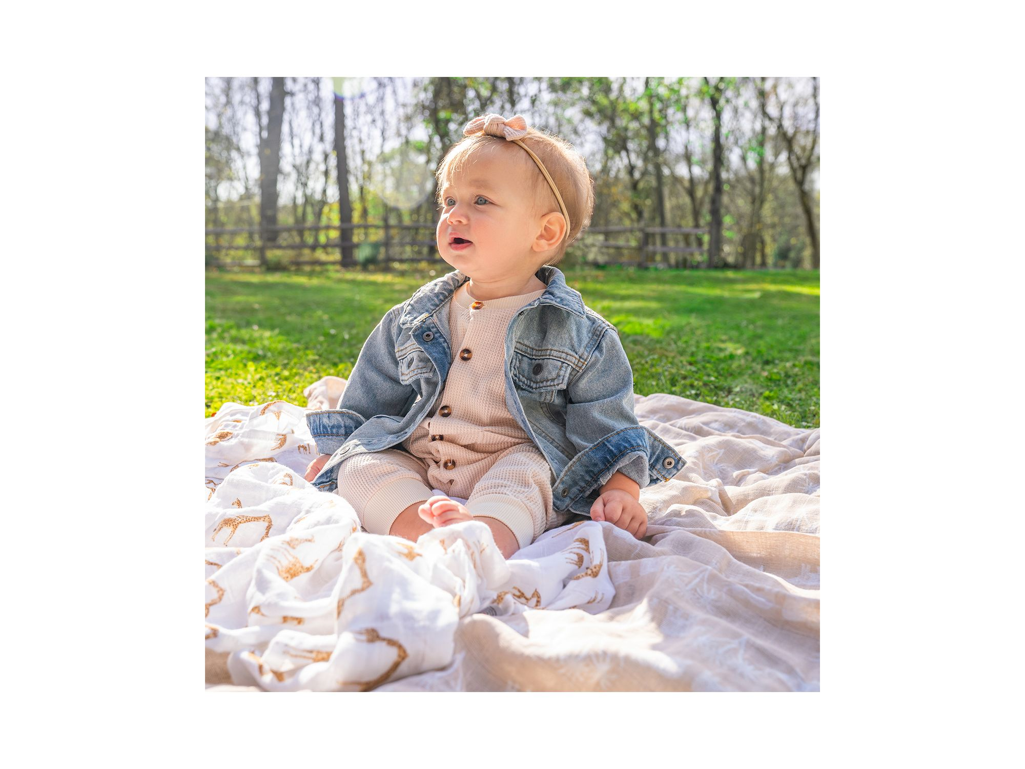 Muslin Swaddles Safari Dreams, Pack of 4 — Image 3