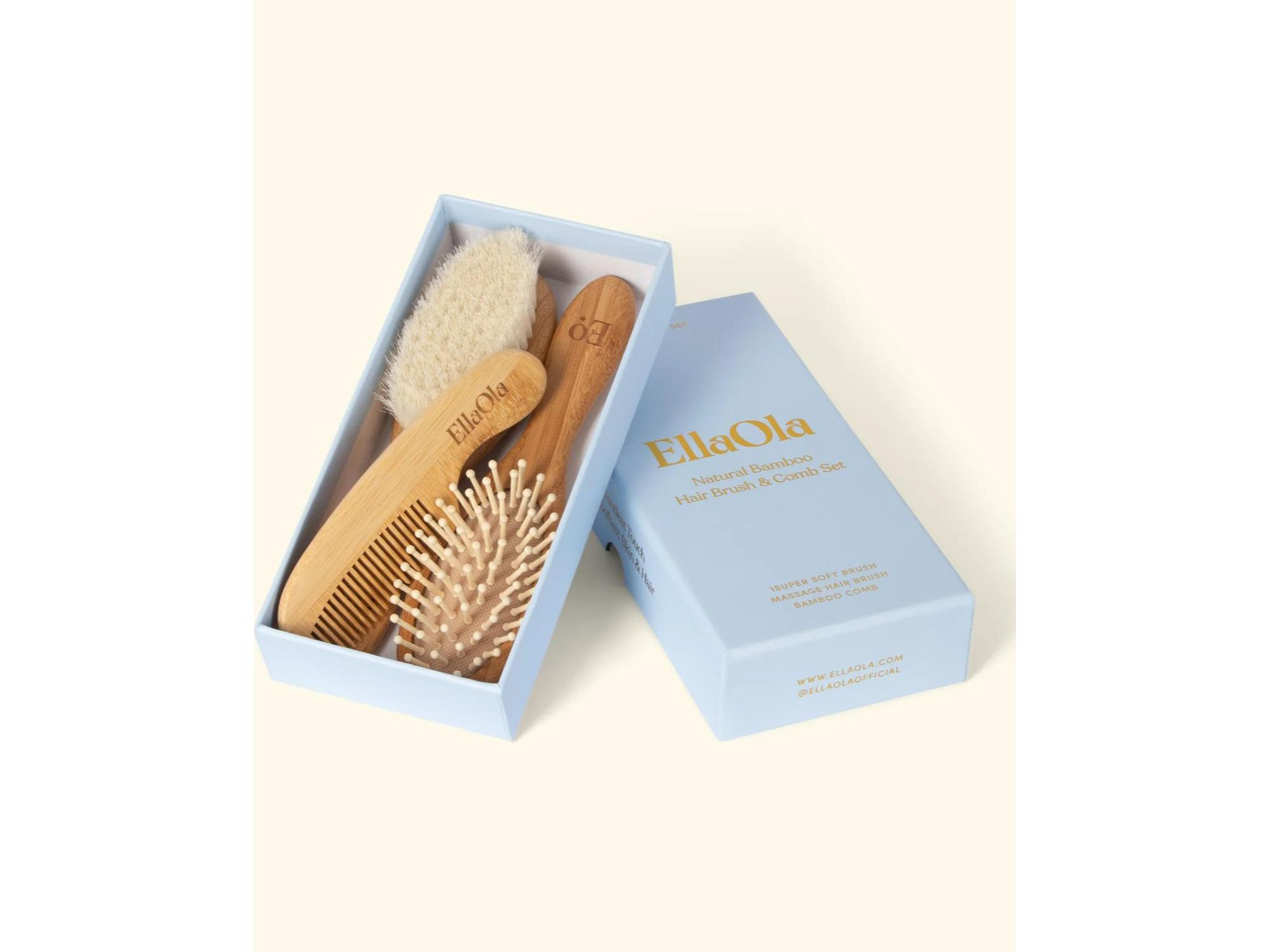 Unisex Brush & Oil Cradle Cap Duo (2 Pieces) - Baby — Image 3