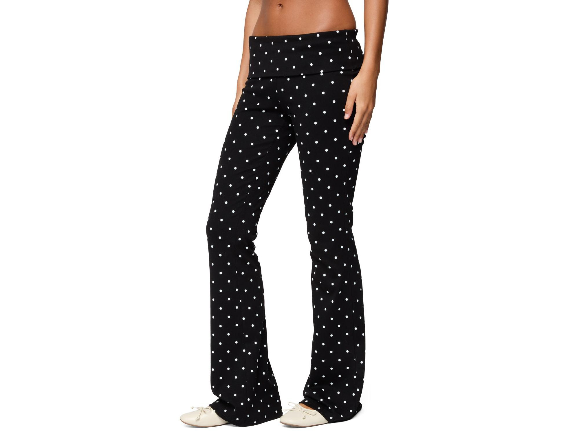 Daliya Polka Dot Fold Over Pants — Image 3