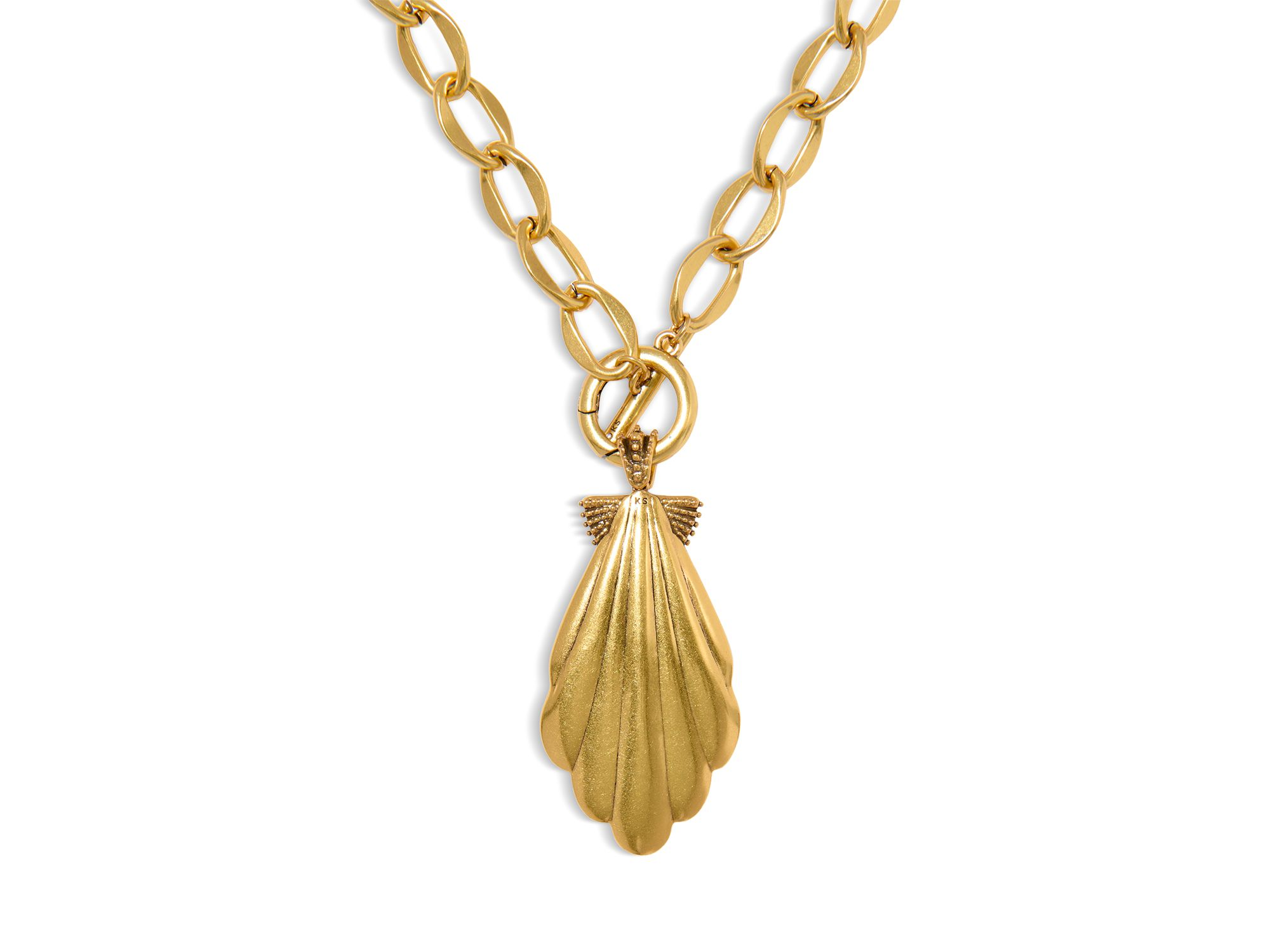 Iridescent Shell Alexa Convertible Pendant Necklace, 32" — Image 4