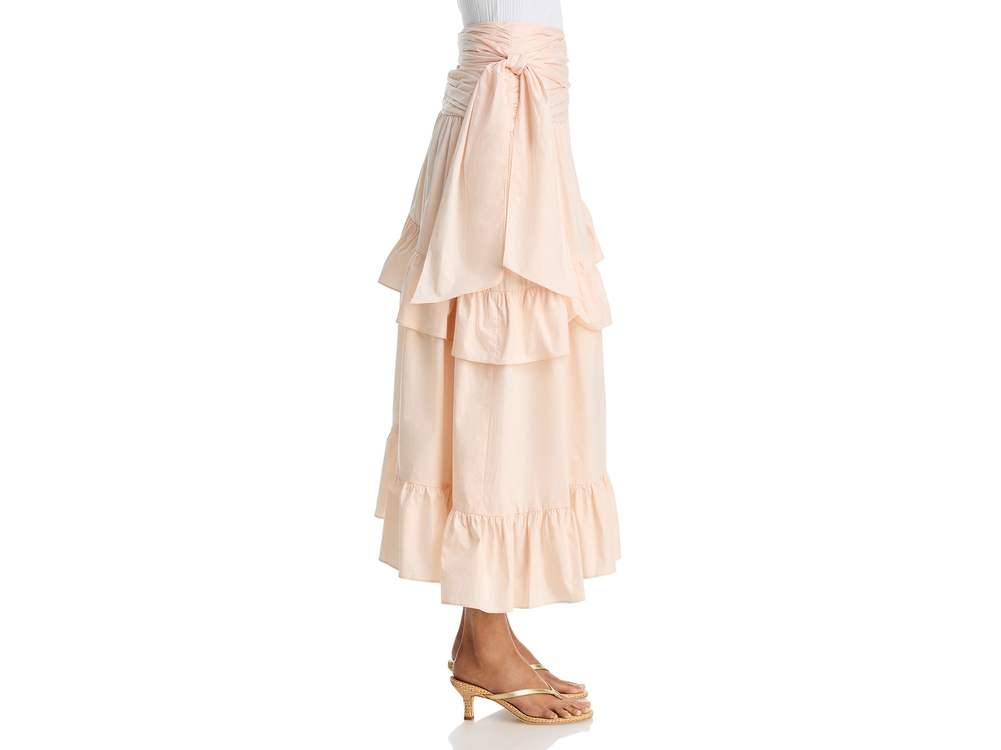 Asymmetric Ruffle Trim Skirt - Exclusive — Image 5