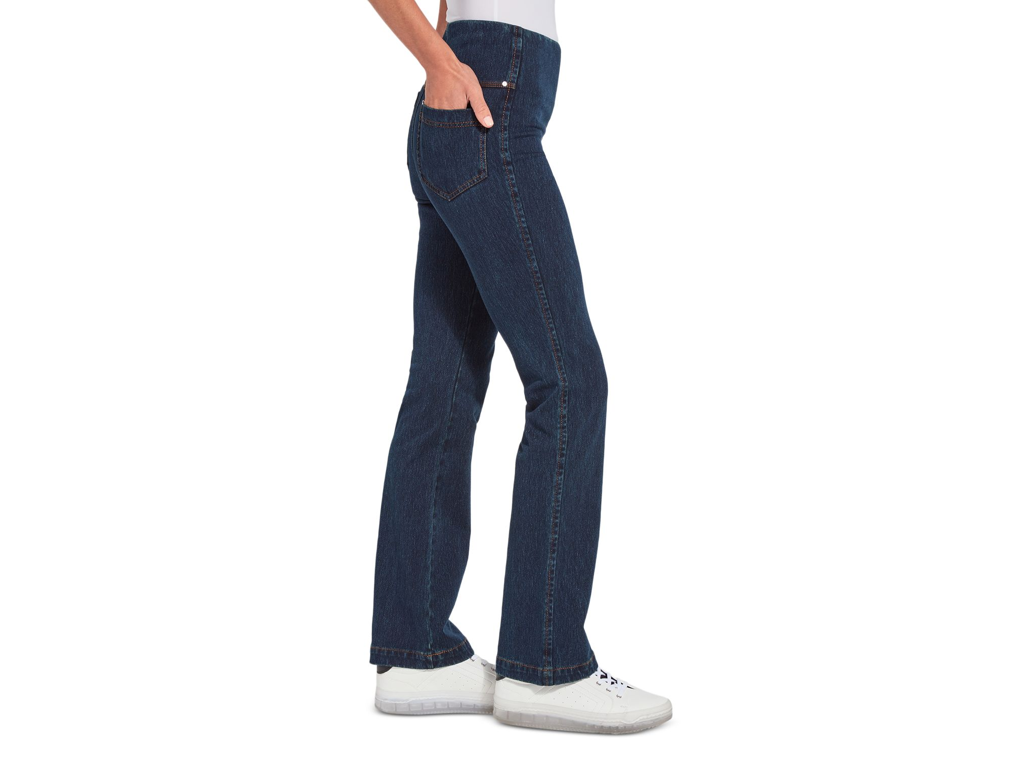 Baby Bootcut Jeans in Black — Image 5