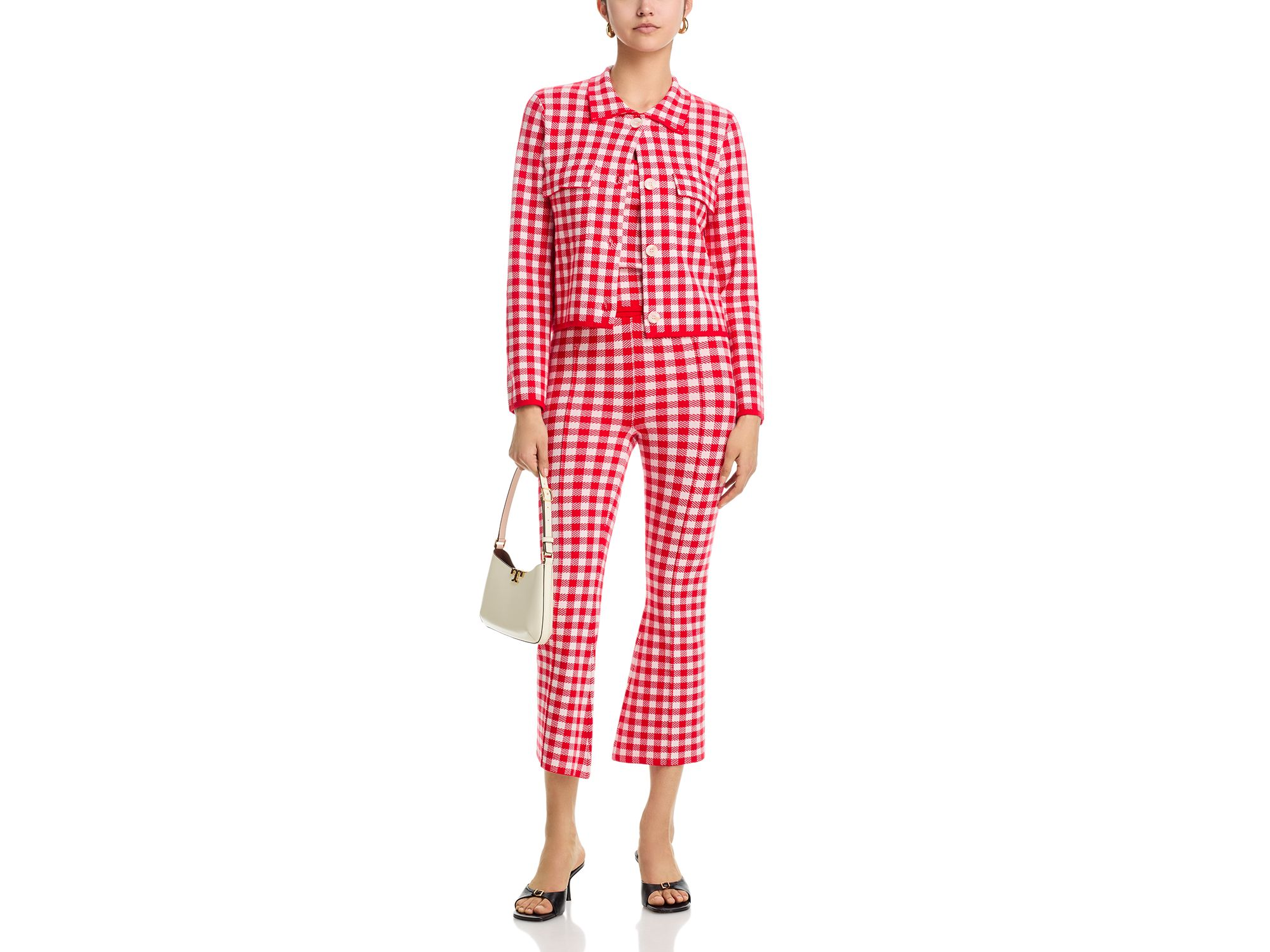 Gingham Knit Jacket - Exclusive — Image 7