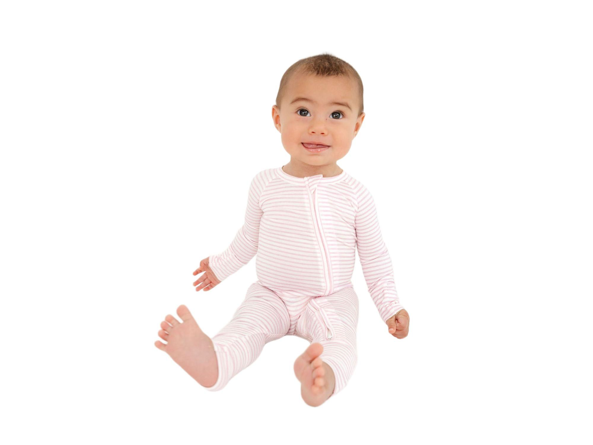 Girls' Ballet Stripe Bamboo Sleeper - Baby — Image 6