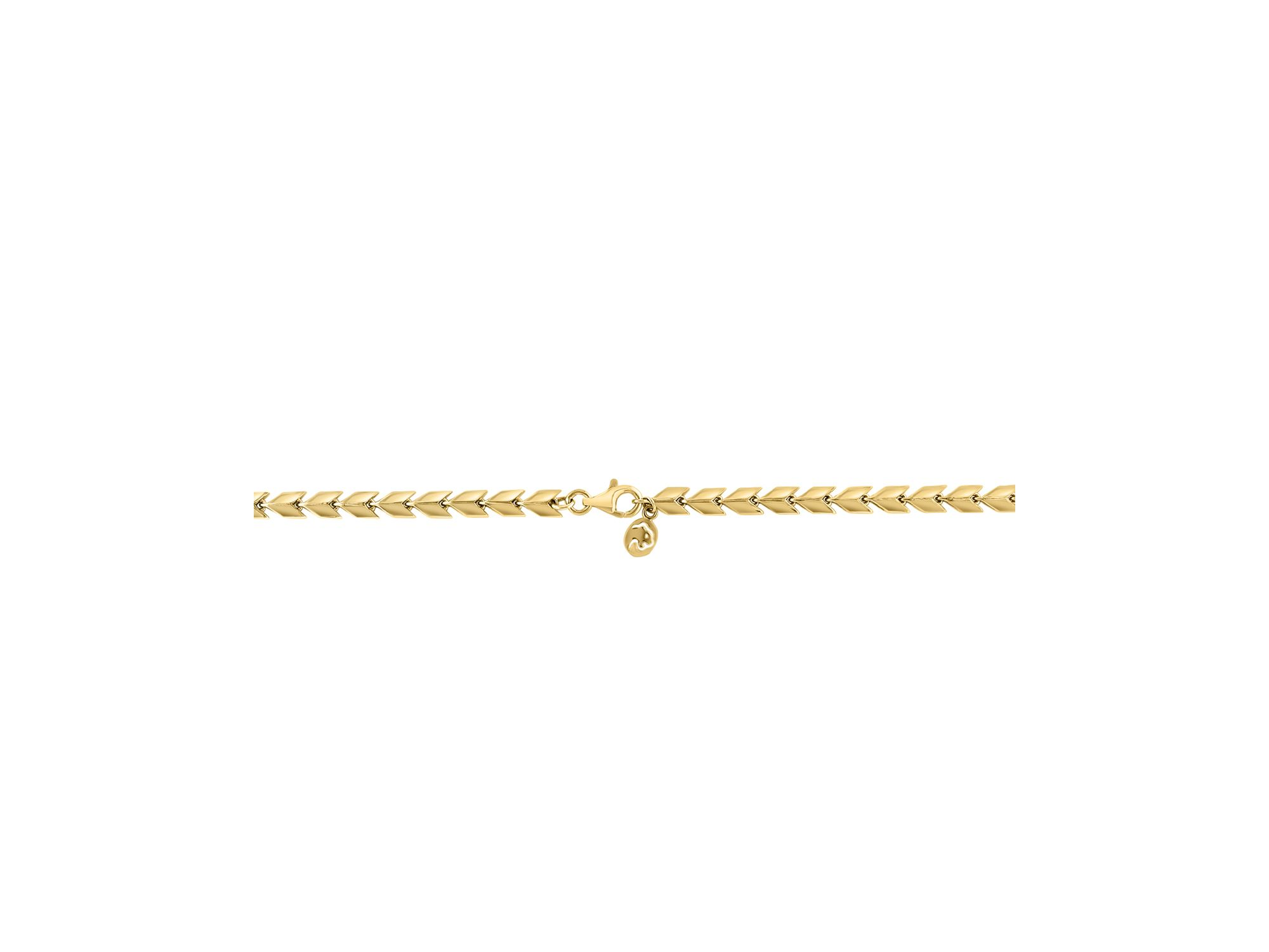 Diamond Chevron Lariat Necklace in 14K Yellow Gold, 0.85 tcw — Image 4