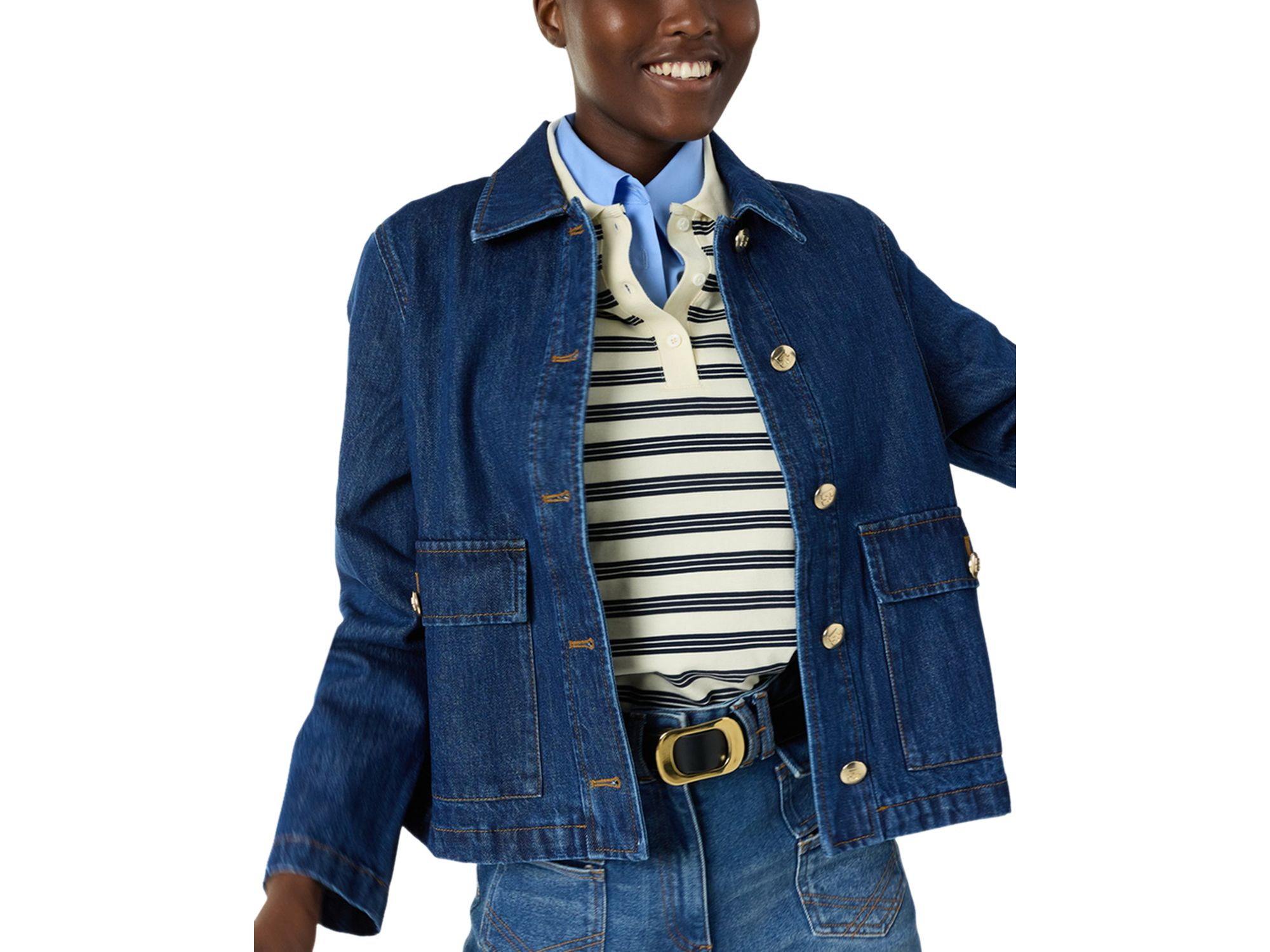 Taina Denim Buttoned Jacket — Image 3