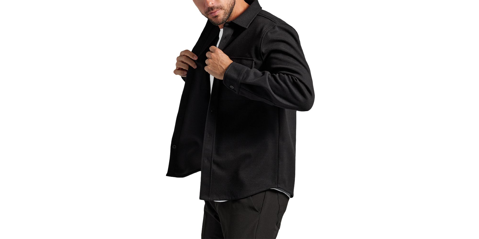 Coastal Button Front Overshirt — Image 4