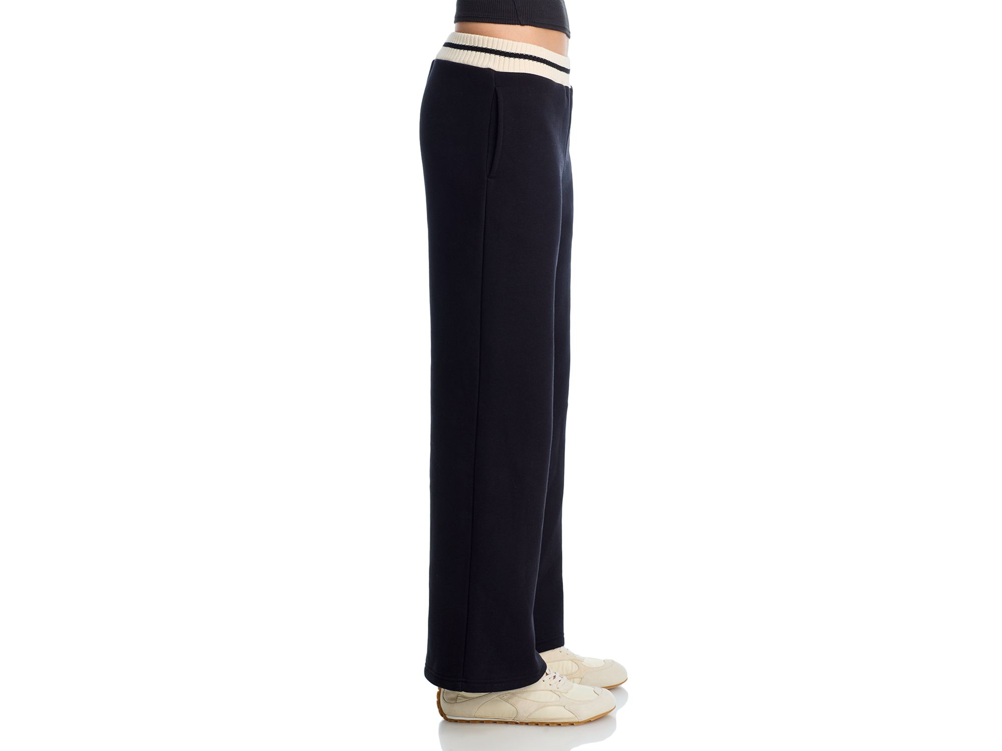 x Von Dutch Striped Rib Crewneck Pullover & Wide Leg Pants — Image 9