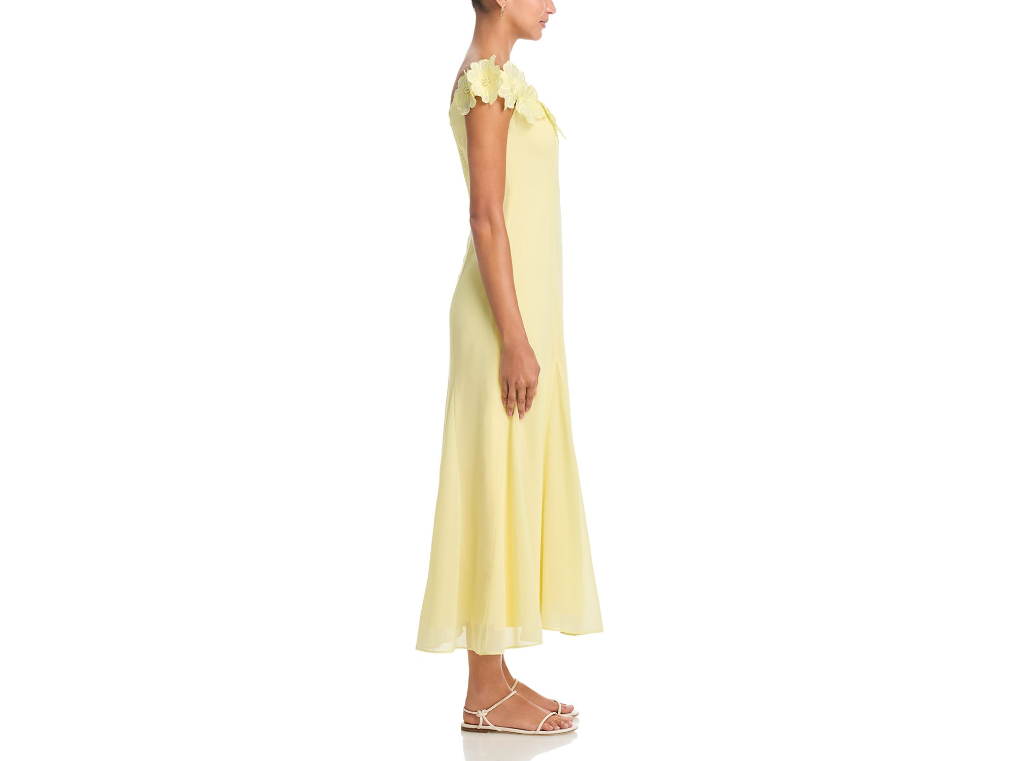 Appliqué Floral Off-the-Shoulder Midi Dress - Exclusive — Image 5
