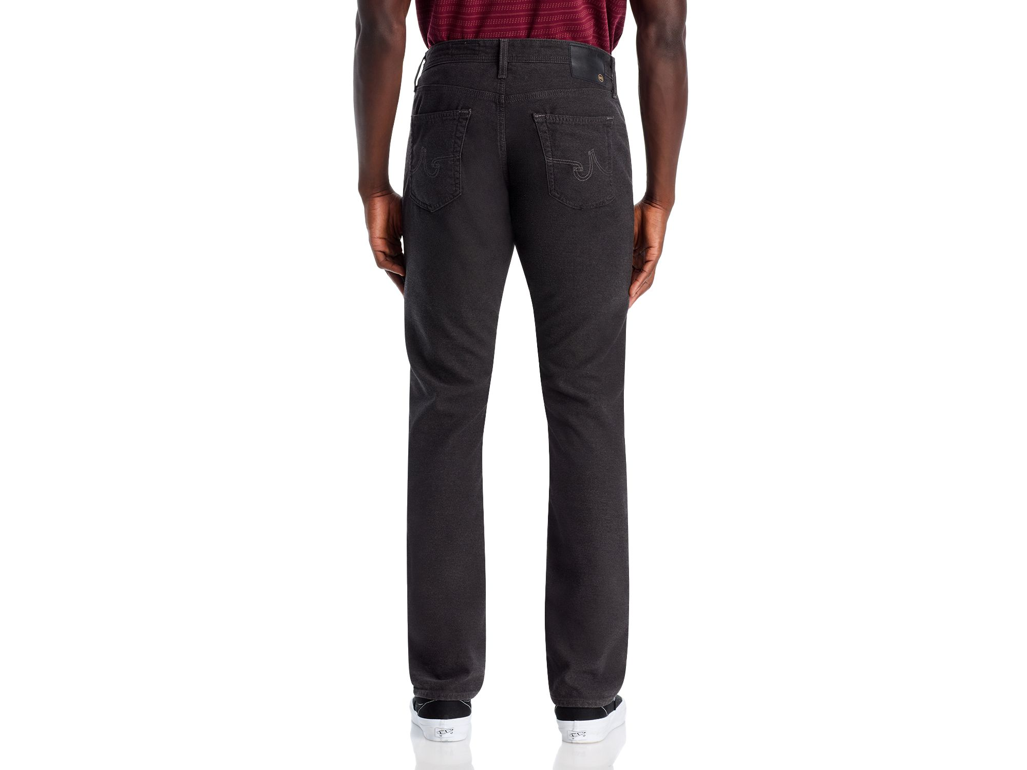 Everett Slim Straight Pants in Sulfur Smooth Slate — Image 5