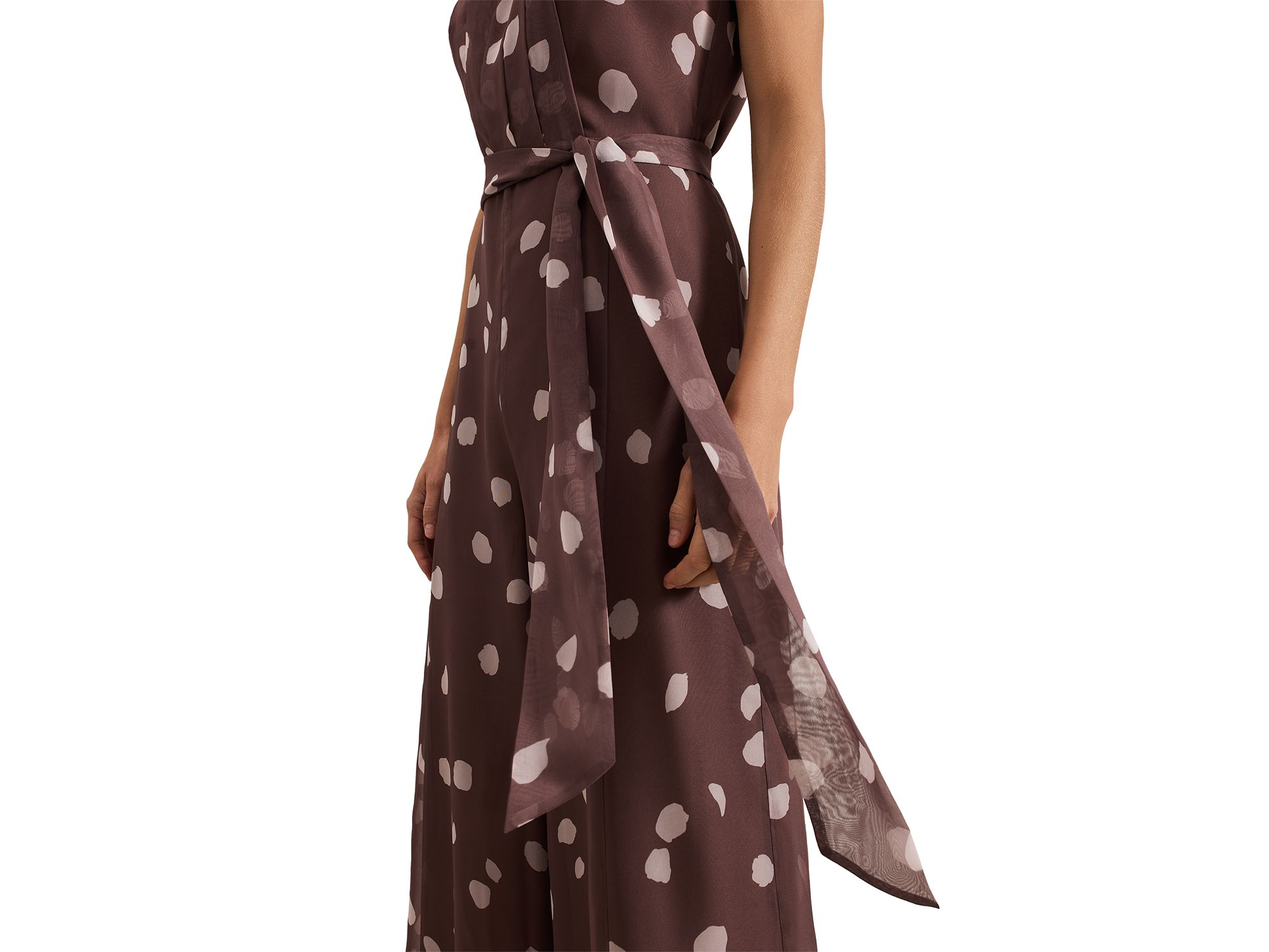 Maxine Chiffon Dot Print Jumpsuit — Image 5