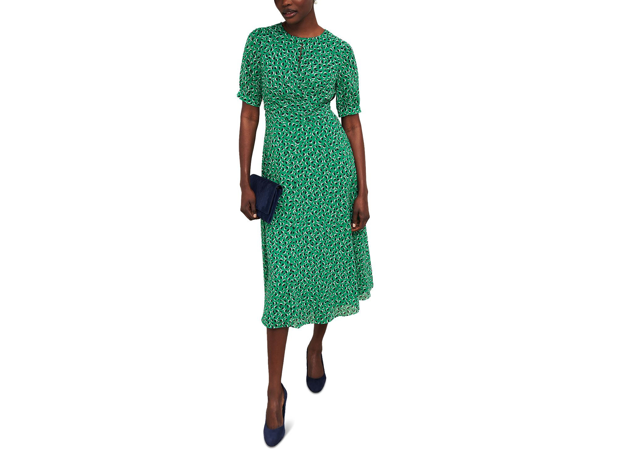 Bridget Printed Midi Dress — Image 8