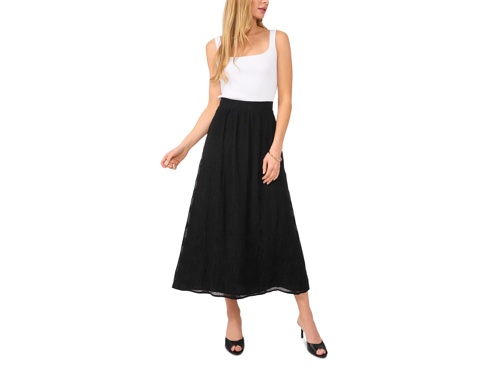 Textured Midi Skirt — Image 3