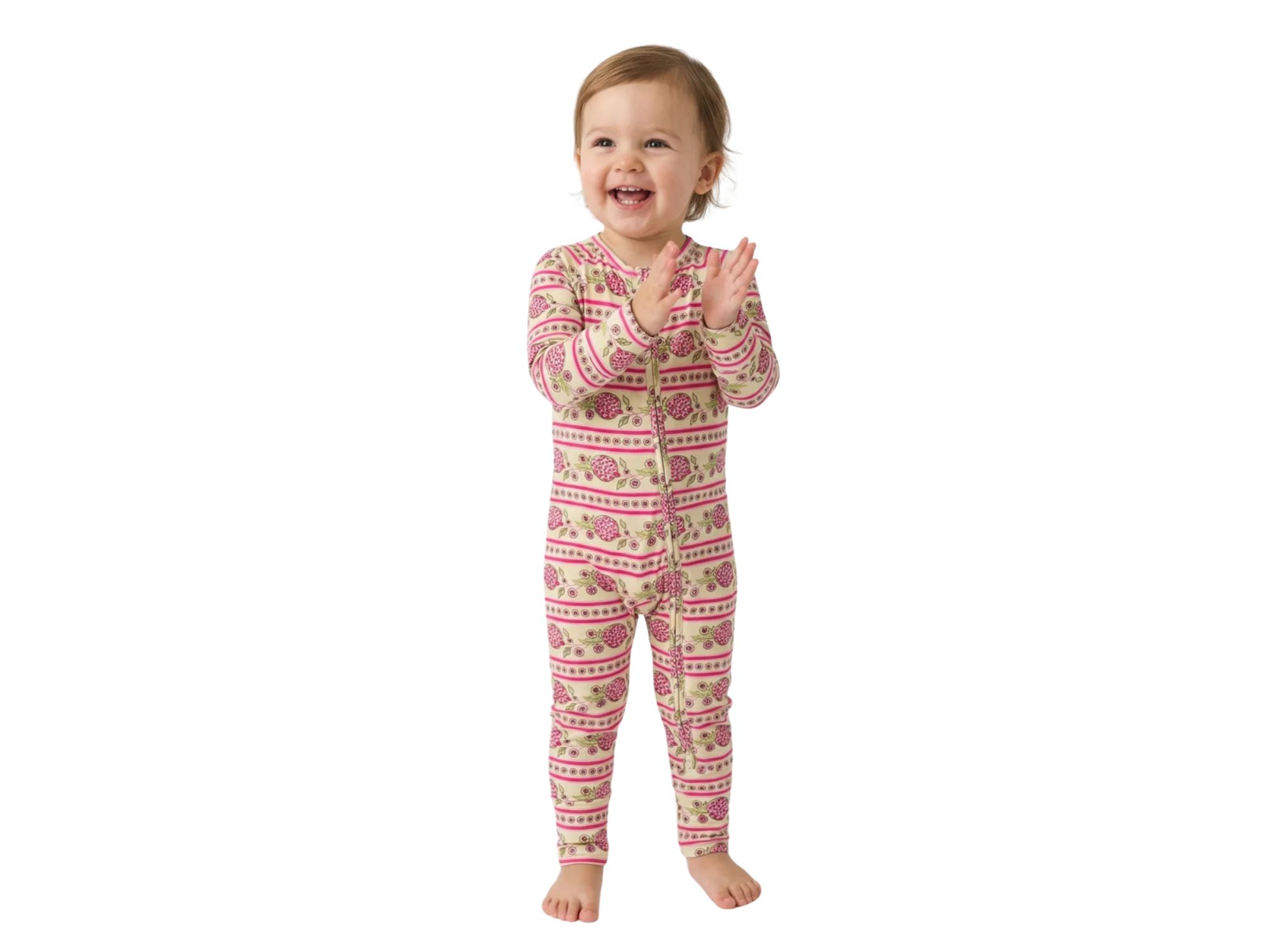 Girls' Pomegranate Soiree Bamboo Sleeper - Baby — Image 6