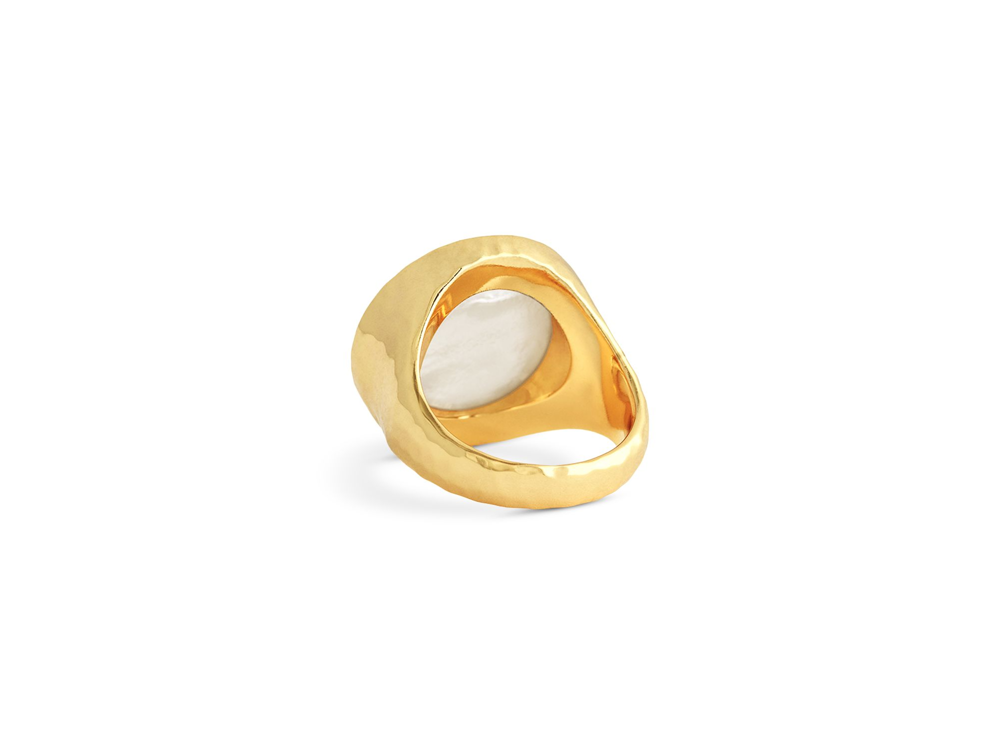 Mother Of Pearl Pegasus Coin Signet Ring — Image 4
