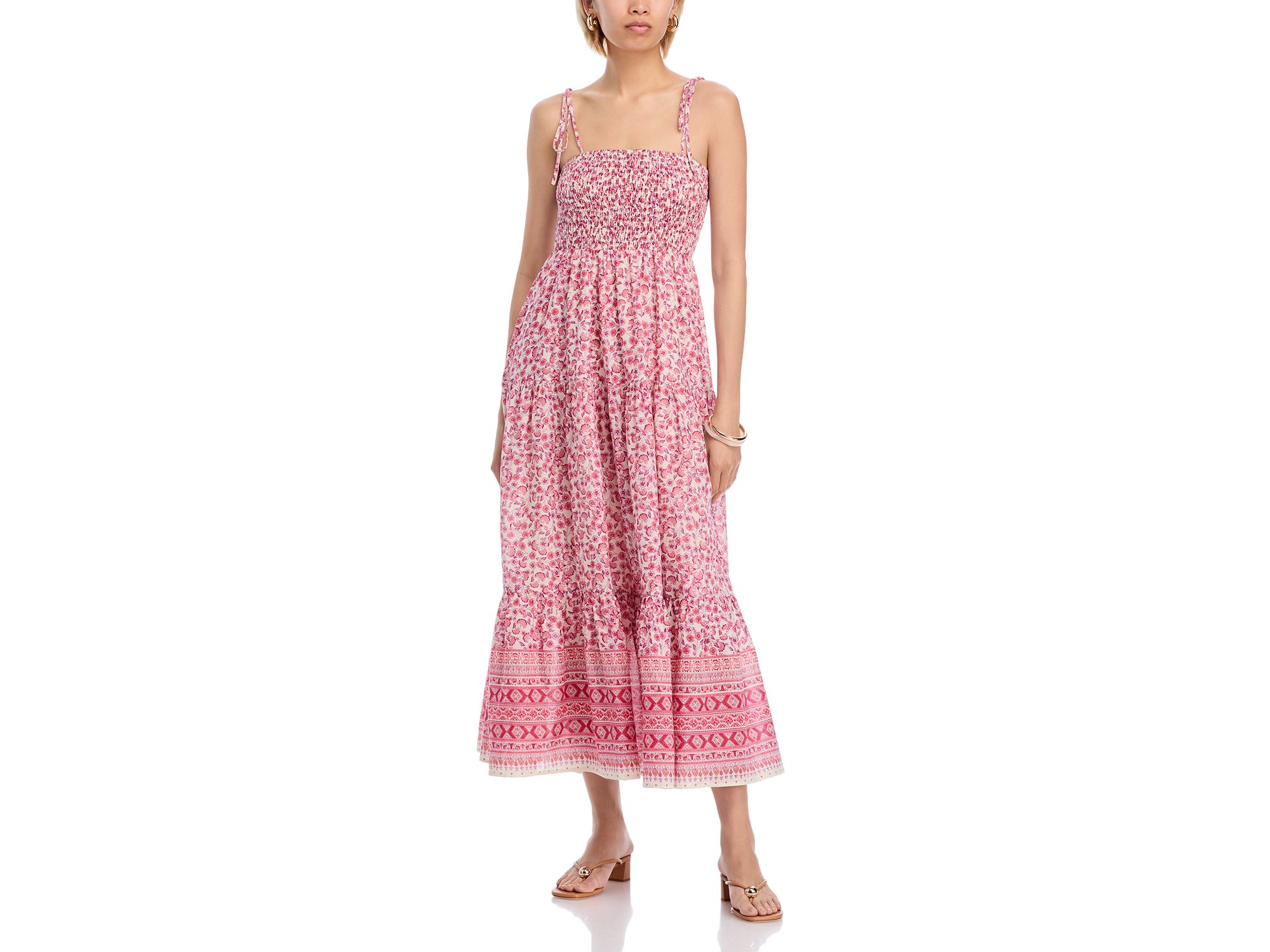 Border Smocked Maxi Dress - Exclusive — Image 3