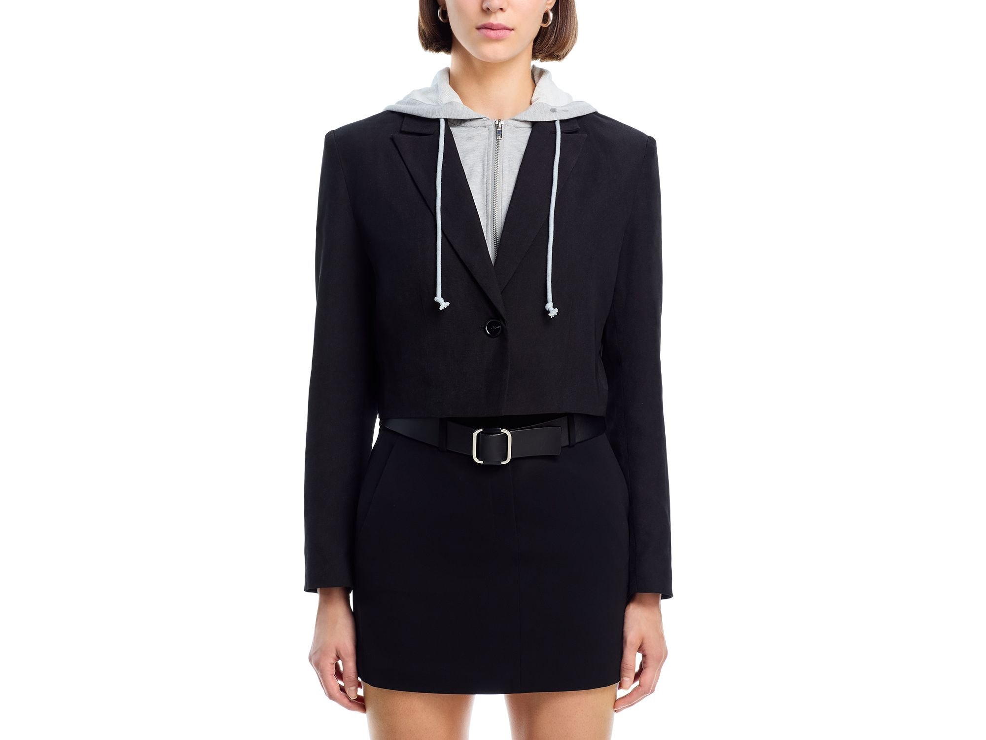 Drew Twofer Cropped Blazer — Image 4