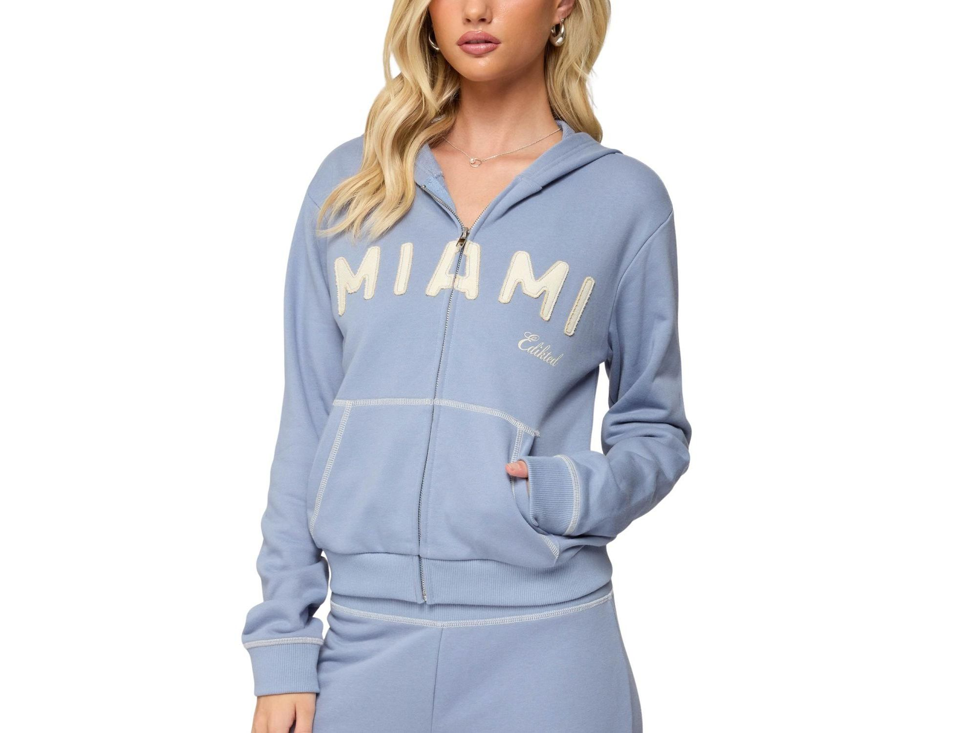 Miami Babe Zip Up Hoodie — Image 3
