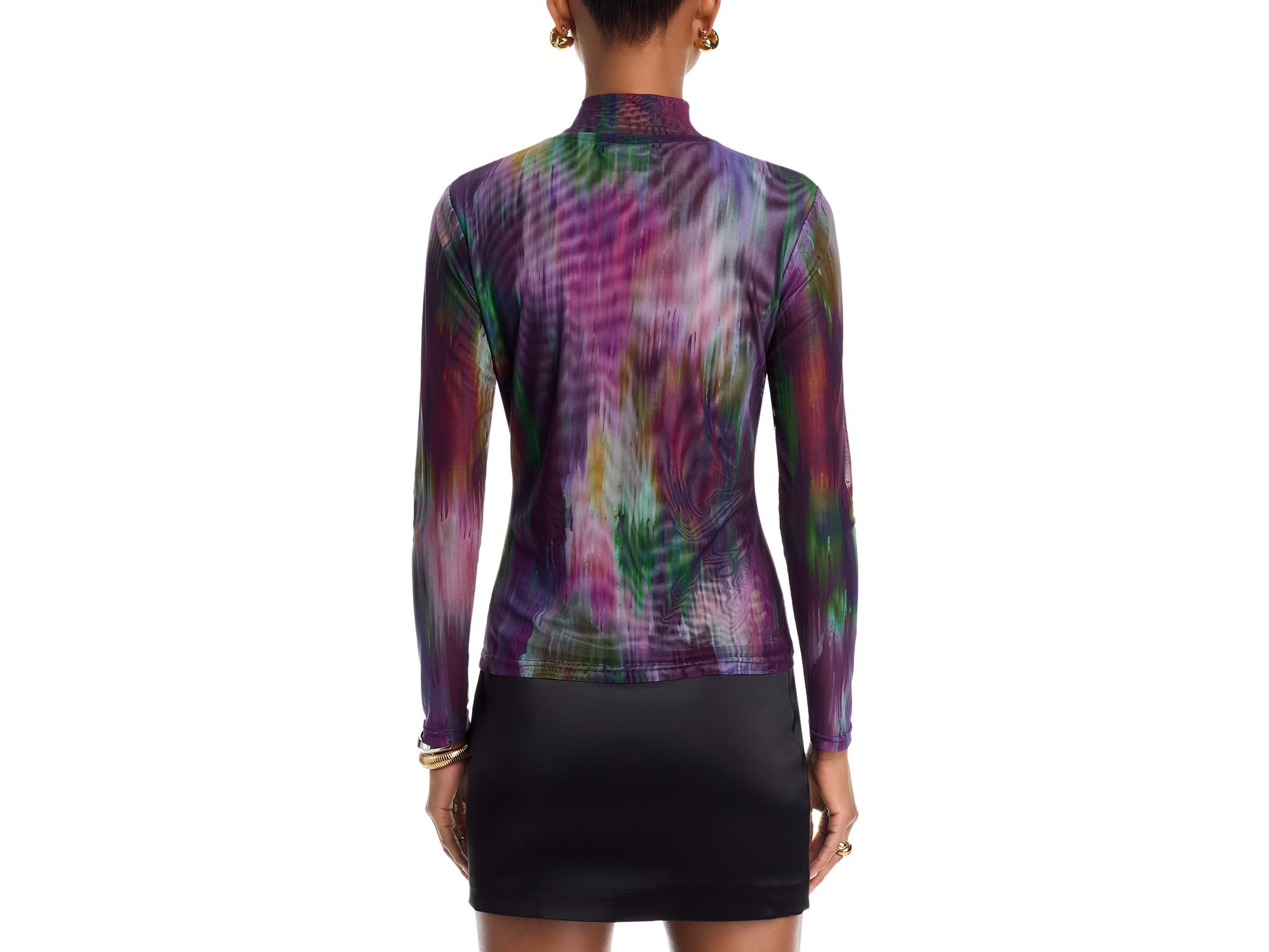 Turtleneck Mesh Top - Exclusive — Image 3