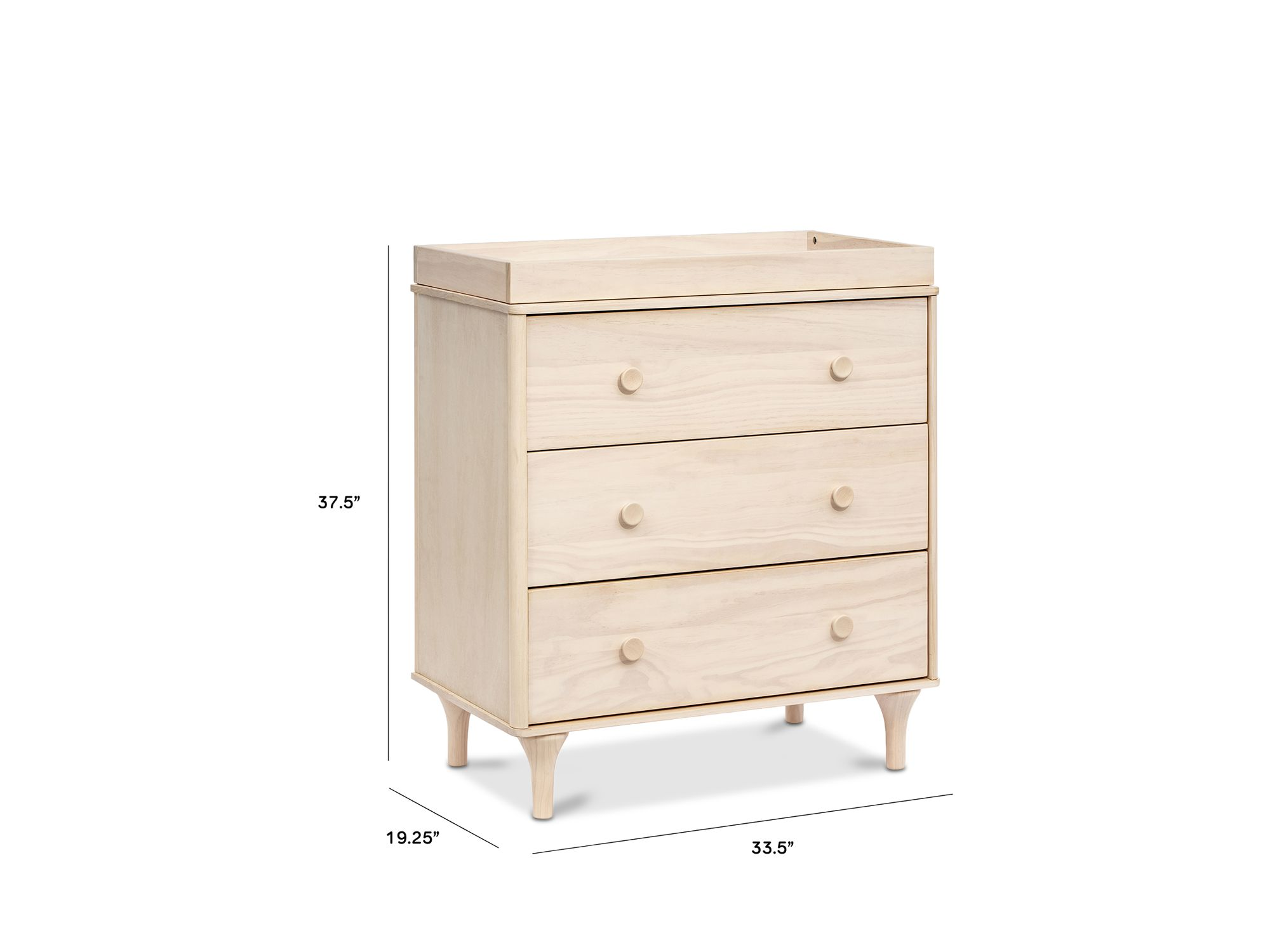 Lolly 3 Drawer Changing Dresser — Image 10