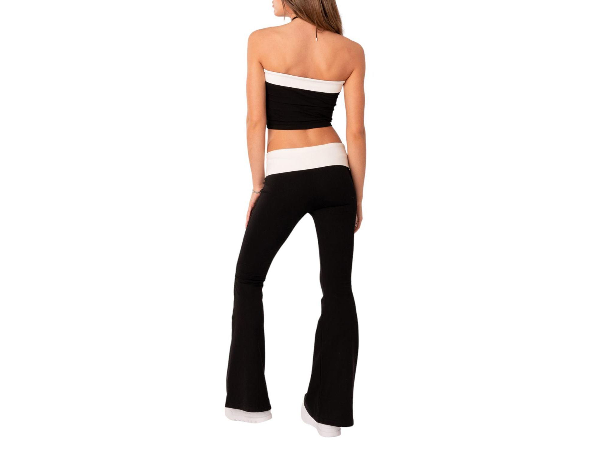 Contrast Fold Over Tube Top — Image 3