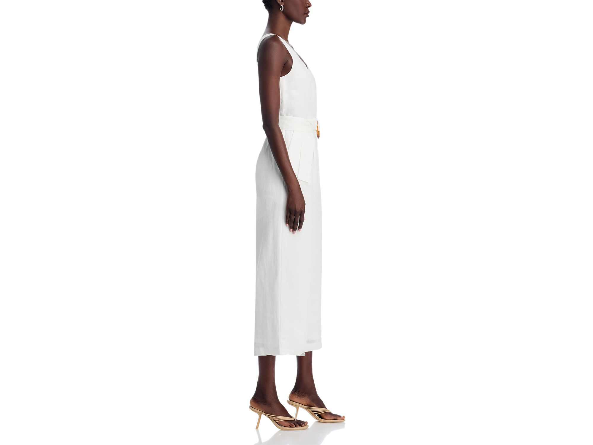 Sleeveless Sweetheart Belted Jumpsuit — Image 5