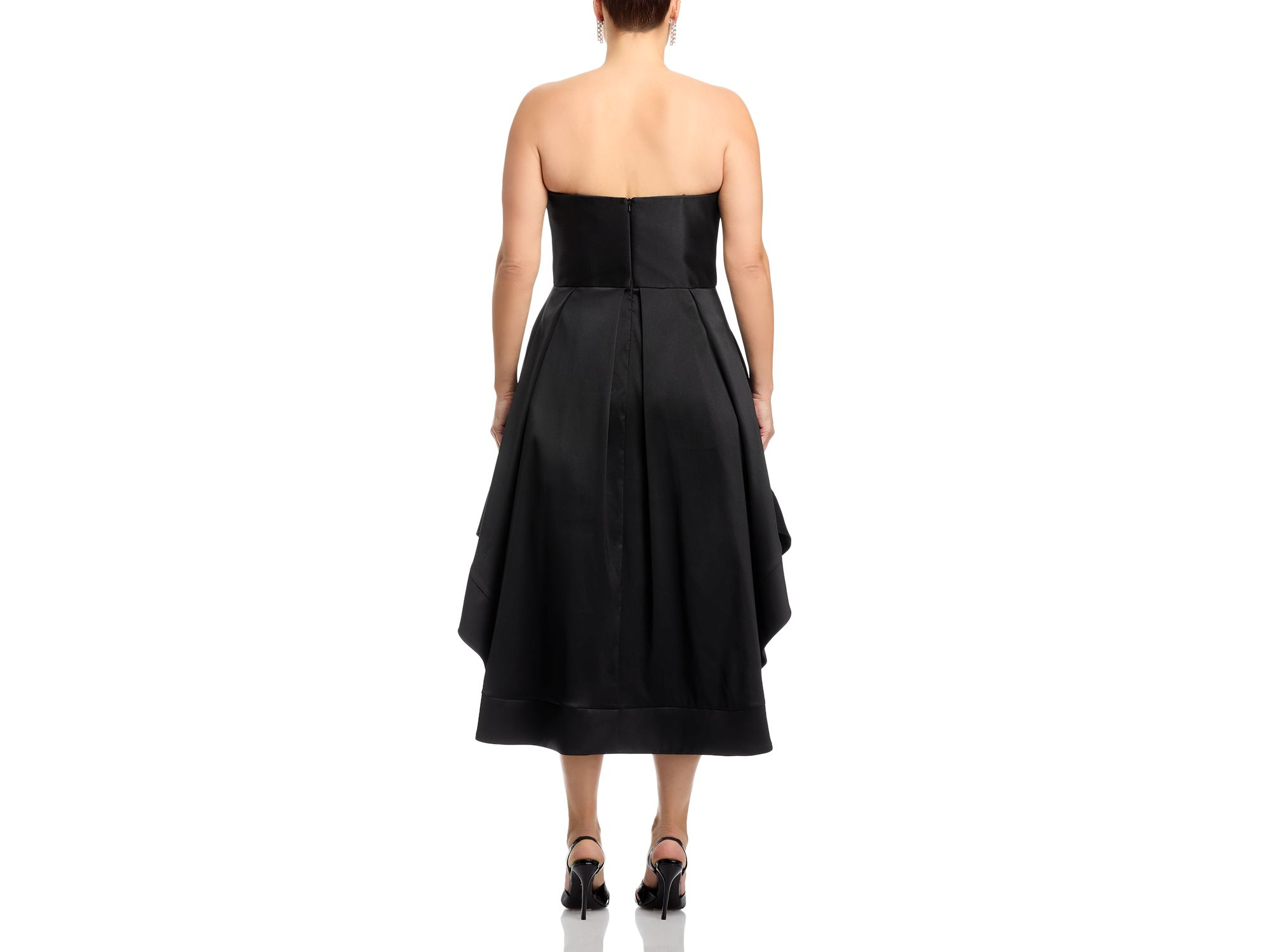 Mikado Strapless Midi Gown - Exclusive — Image 10