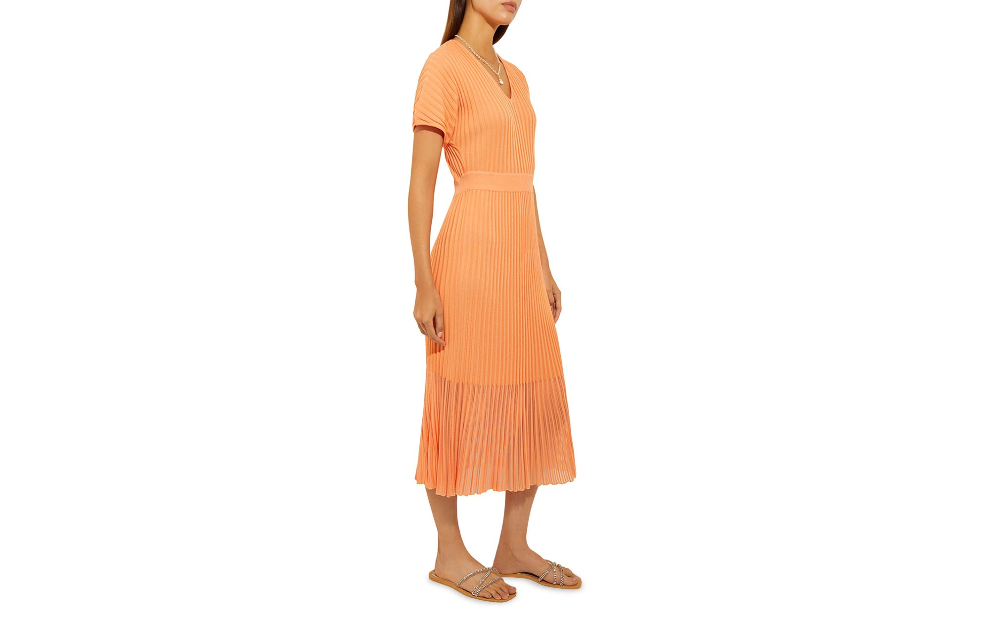 Pleated Midi Dress — Image 4