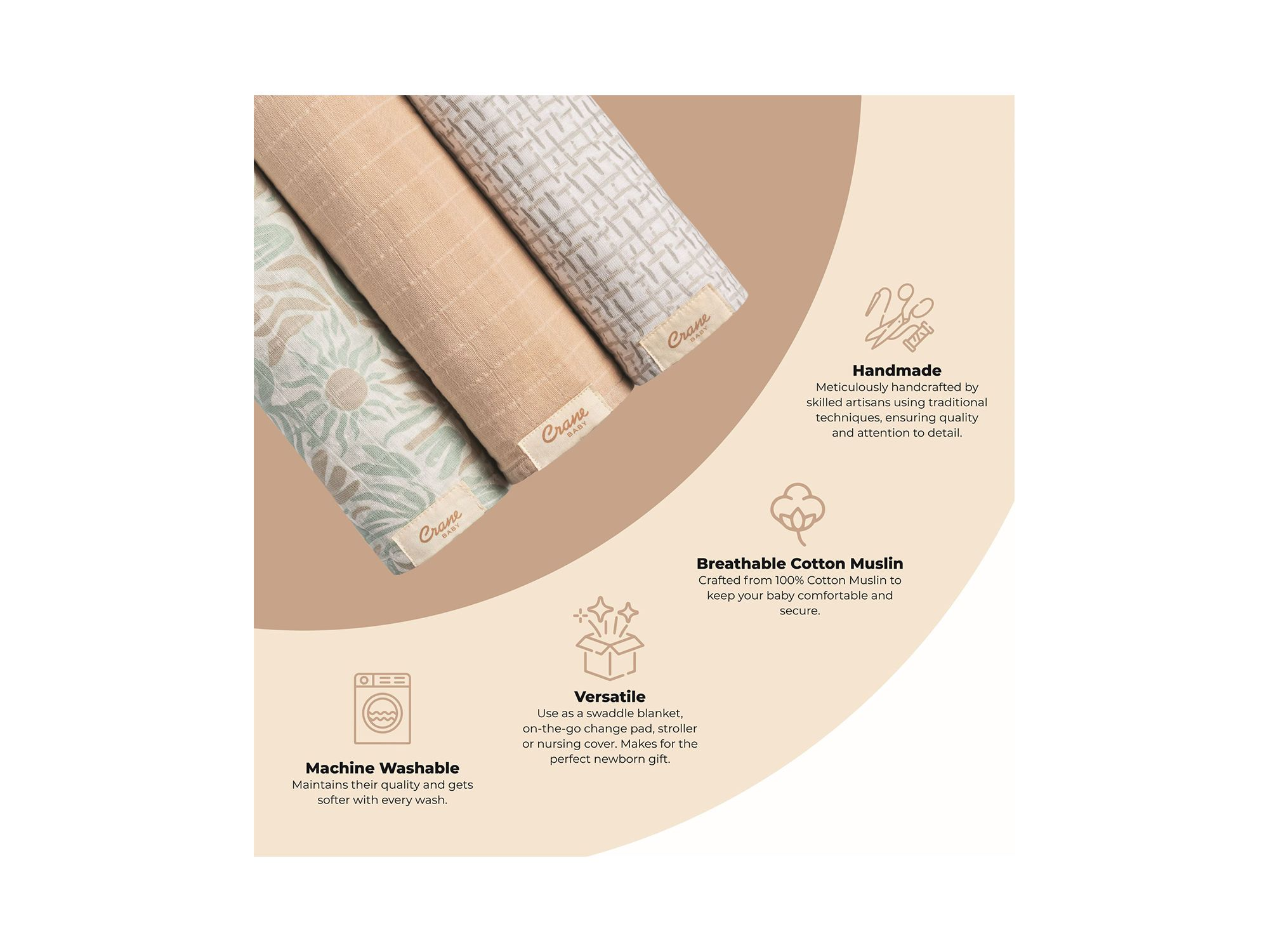 Cove Swaddles, 3 Pack — Image 7