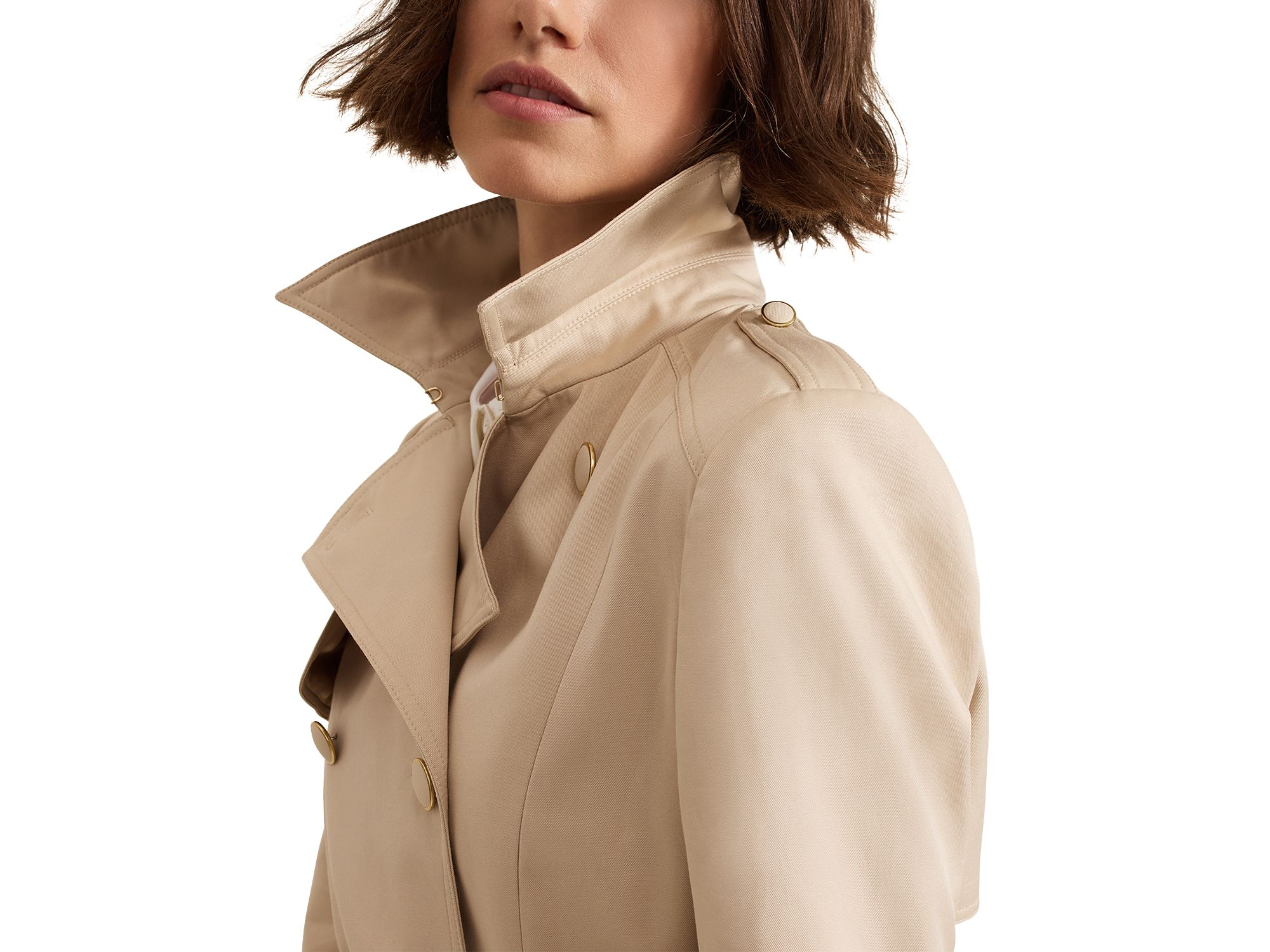 Cheryl Fitted Trench Button Up Jacket — Image 4