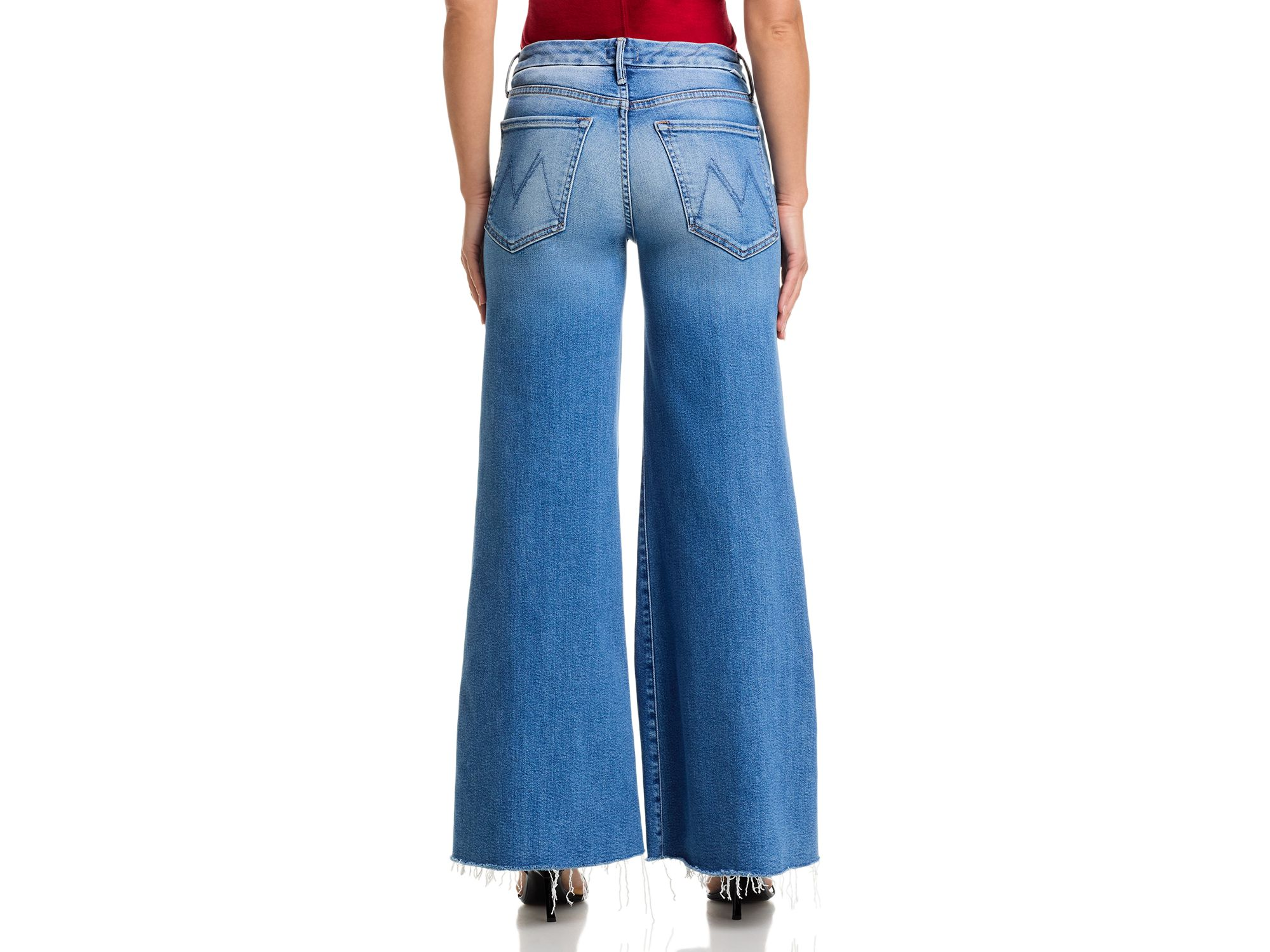 The Lil Roller Fray Wide Leg Jeans in Fan Favorite — Image 3
