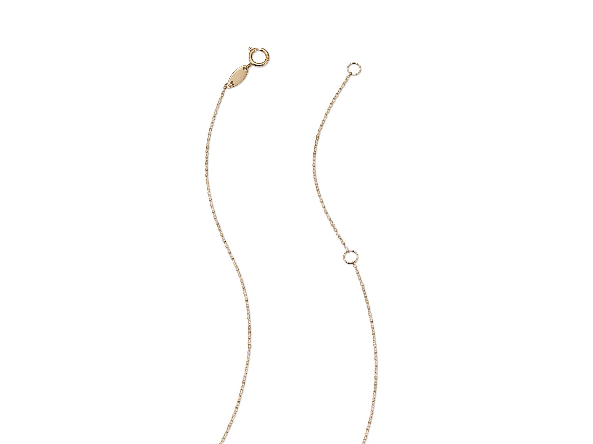 14K Yellow Gold Evil Eye Pendant Necklace, 16" — Image 4