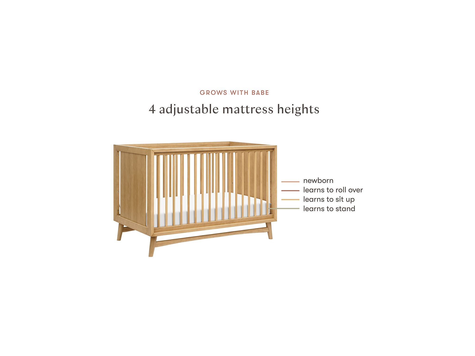 Peggy 3-in-1 Convertible Crib with Toddler Bed Conversion Kit — Image 6