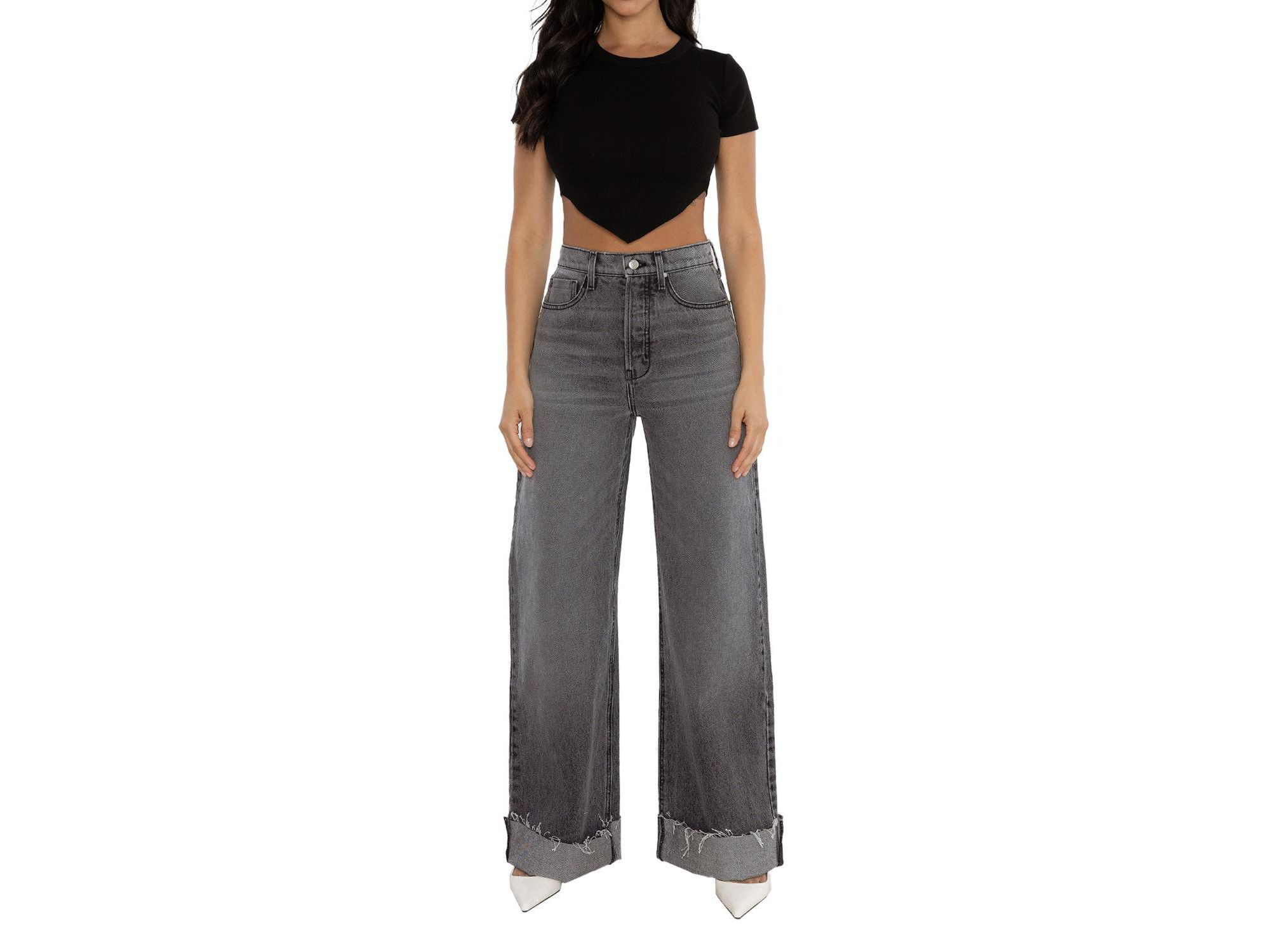 High Rise Adeline Cuffed Jeans — Image 4