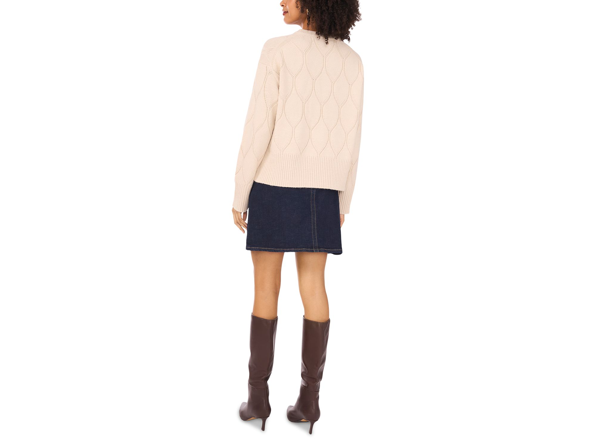 Pointelle Pattern Sweater — Image 4