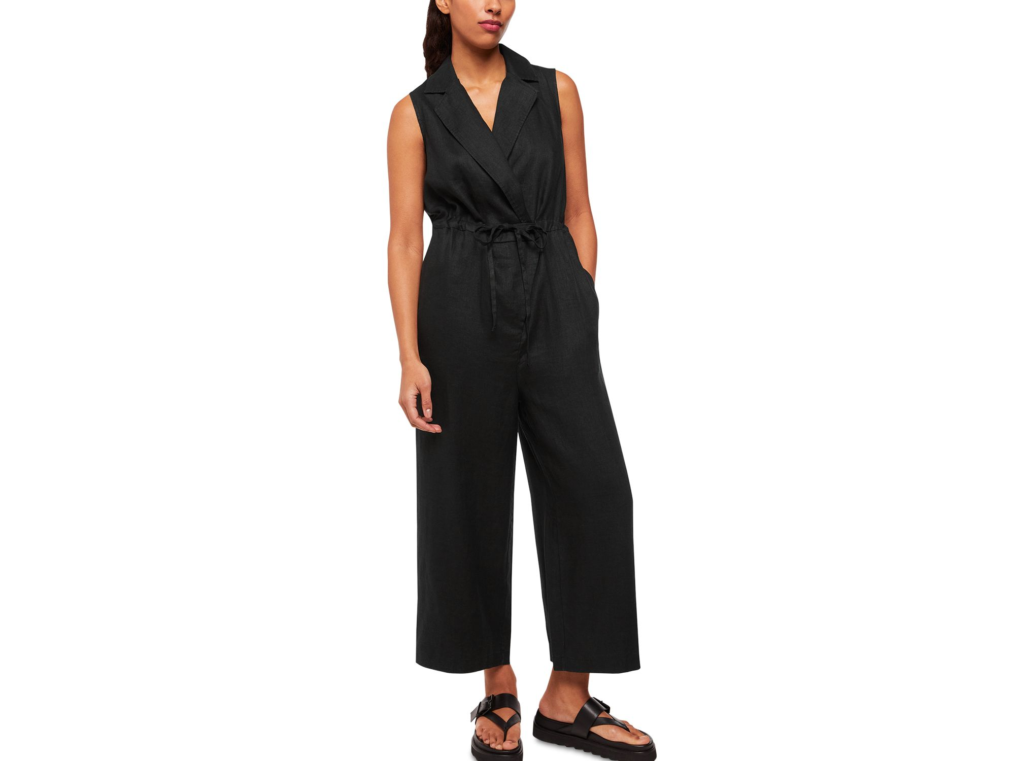 Bella Linen Wrap Jumpsuit — Image 4