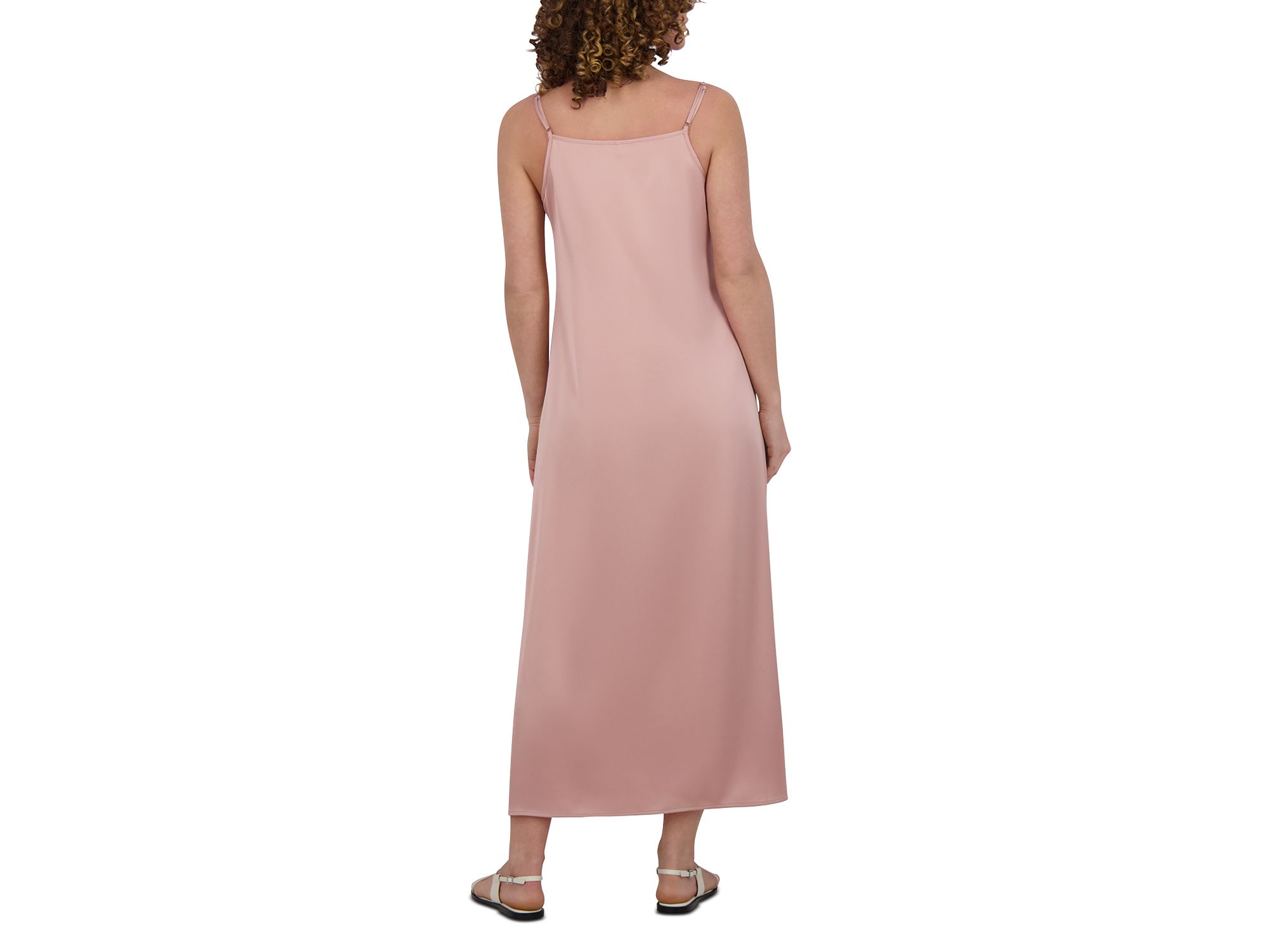 Satin A Line Slip Dress — Image 3
