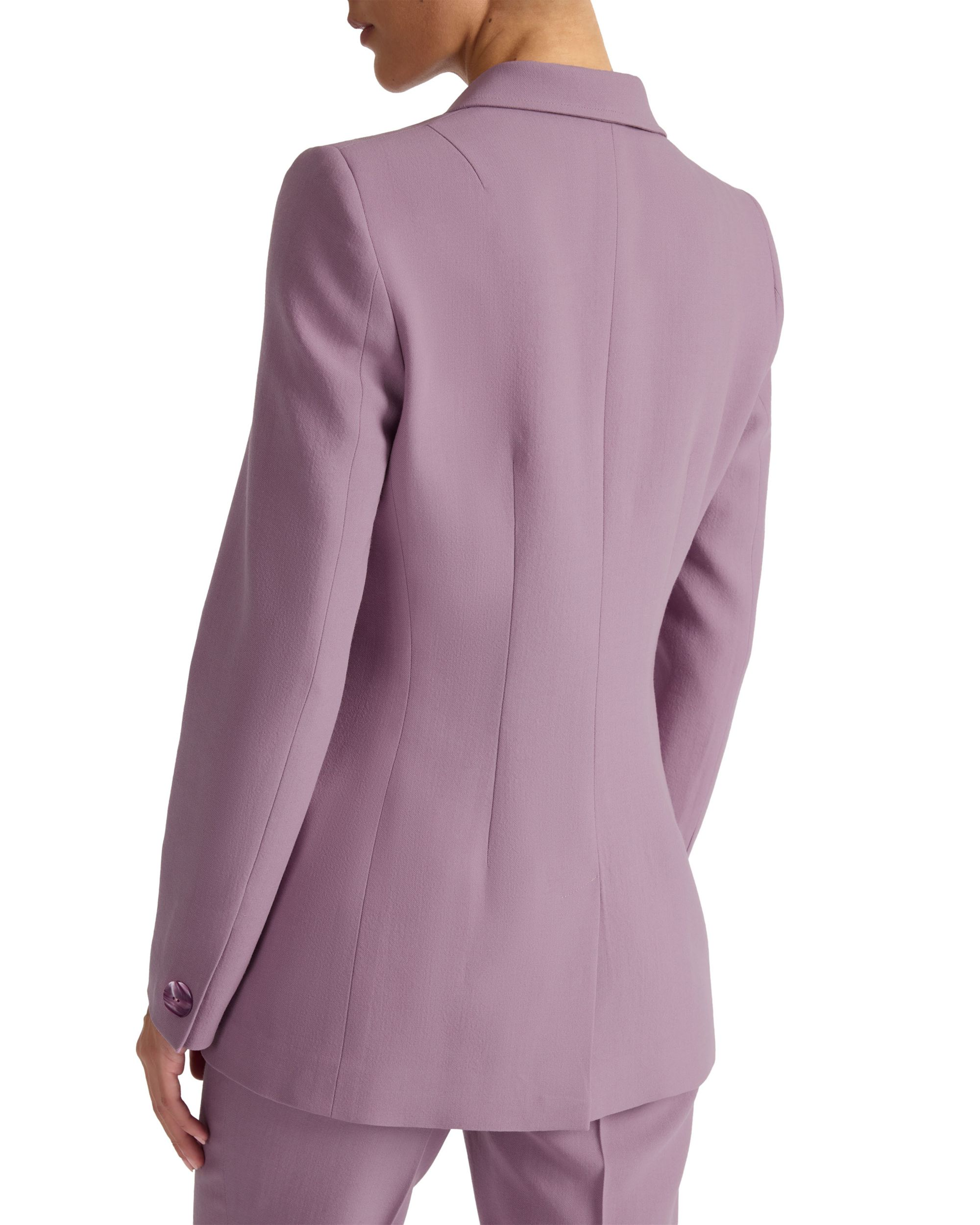 Paco Double-Breasted Six-Button Jacket in Wool Stretch — Image 4