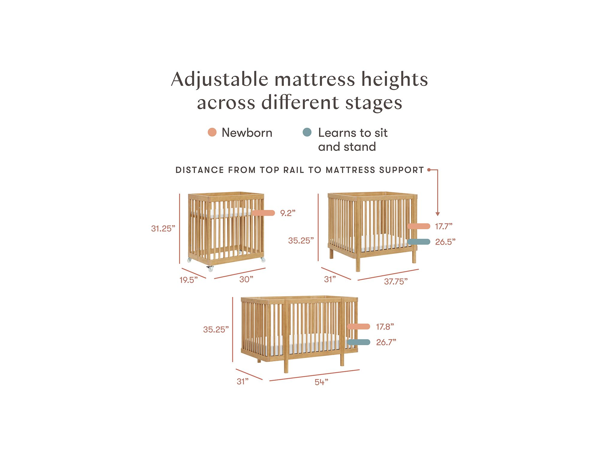 Pogo 8 in 1 Convertible Crib with All Stages Conversion Kits — Image 6