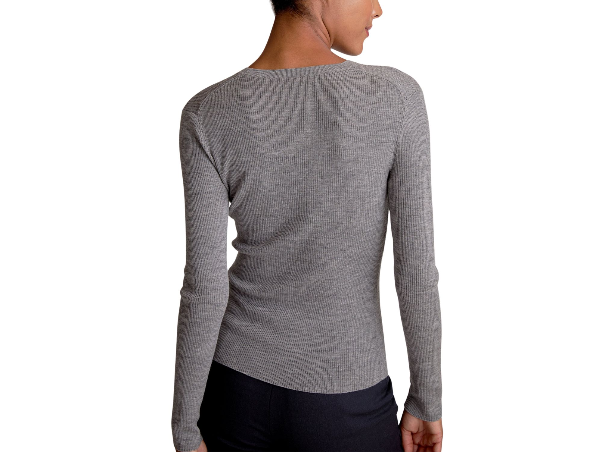 Beck Ribbed Merino Sweater — Image 3