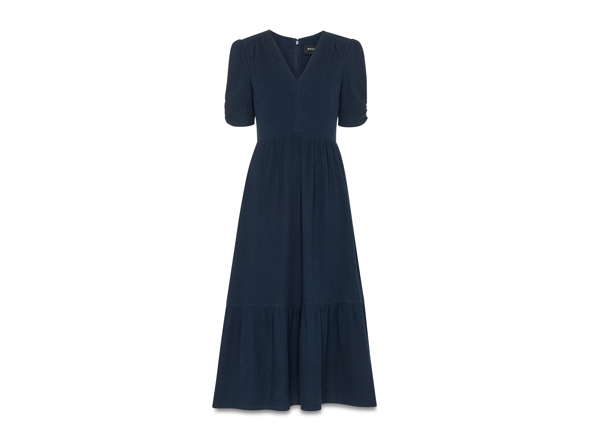 Textured Cotton Midi Dress — Image 5