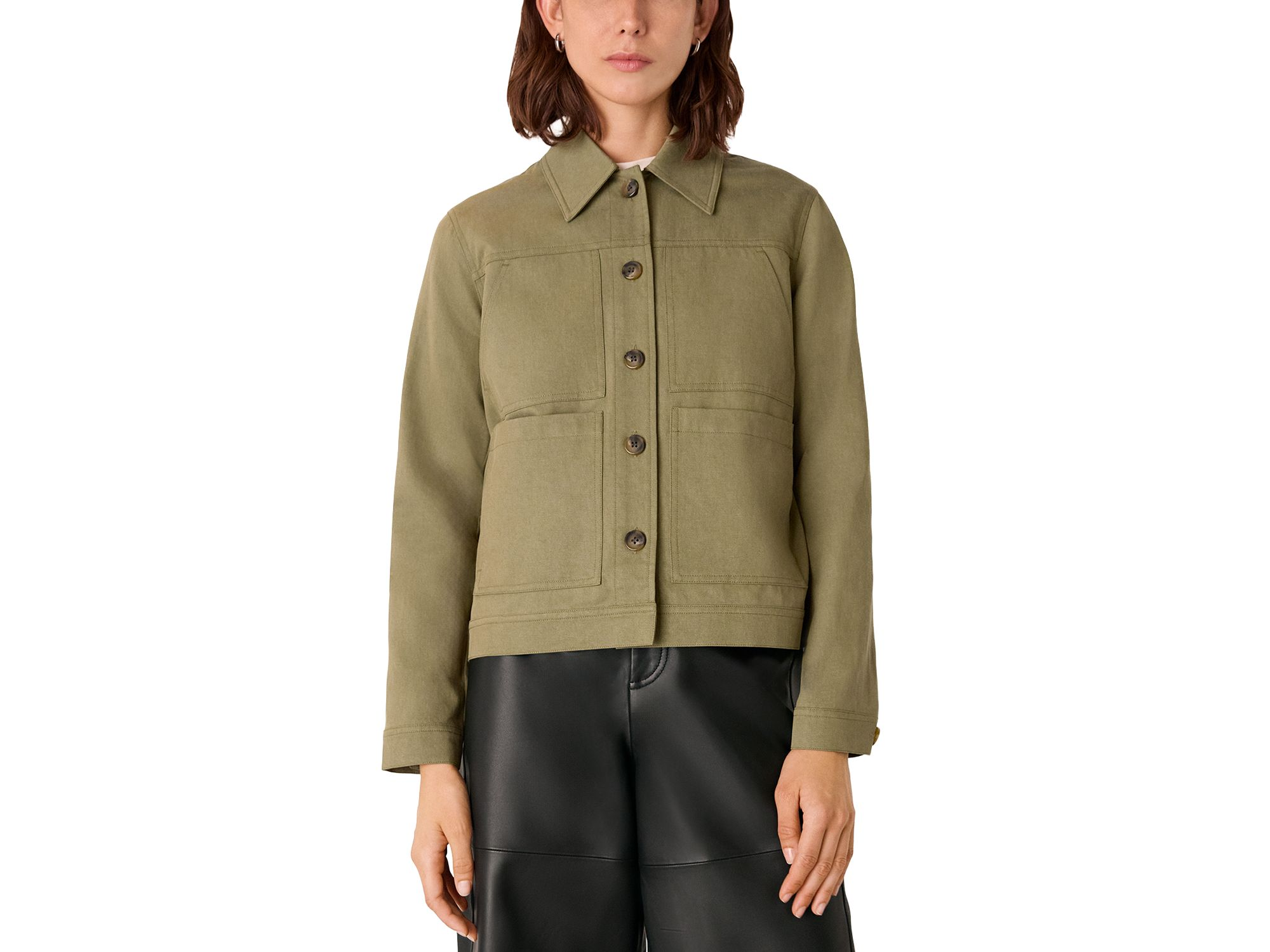 Mia Four Pocket Button Jacket - Image 1